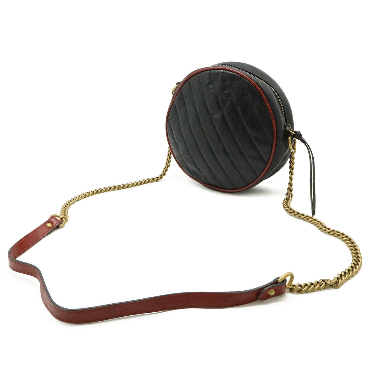 Gucci Gucci Gucci GG Marmont Quilted Leather Round Shoulder Bag Leather Shoulder Bag 550154 DUTY FREE for USA Size ONE SIZE - 2 Thumbnail
