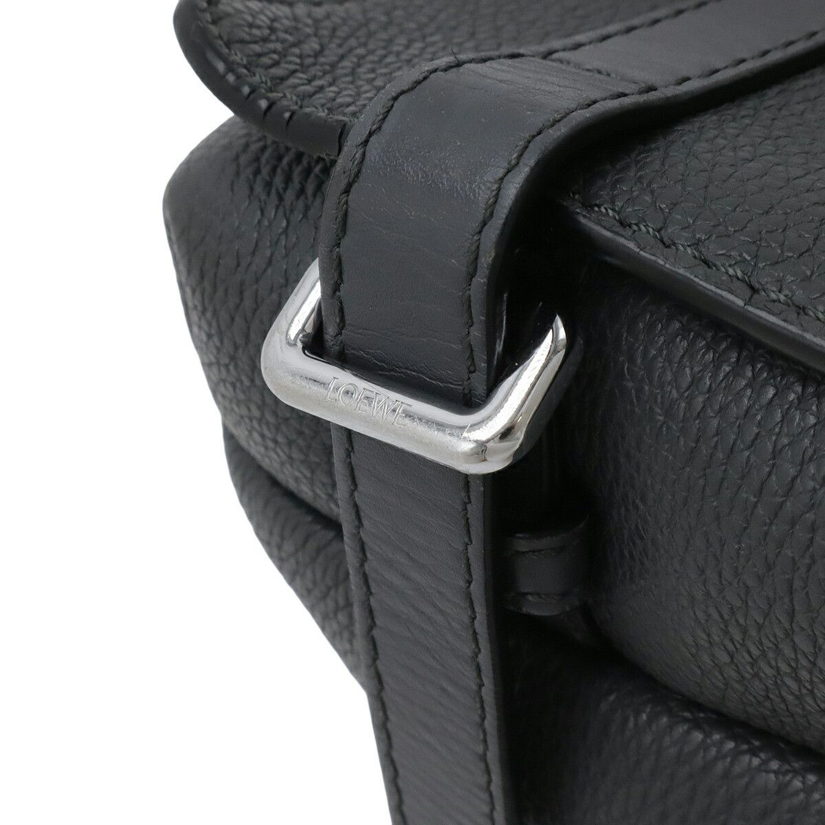 Loewe Loewe Loewe Anagram Military Leather Messenger Bag Leather Shoulder Bag B553A72X22 DUTY FREE for USA Size ONE SIZE - 5 Thumbnail