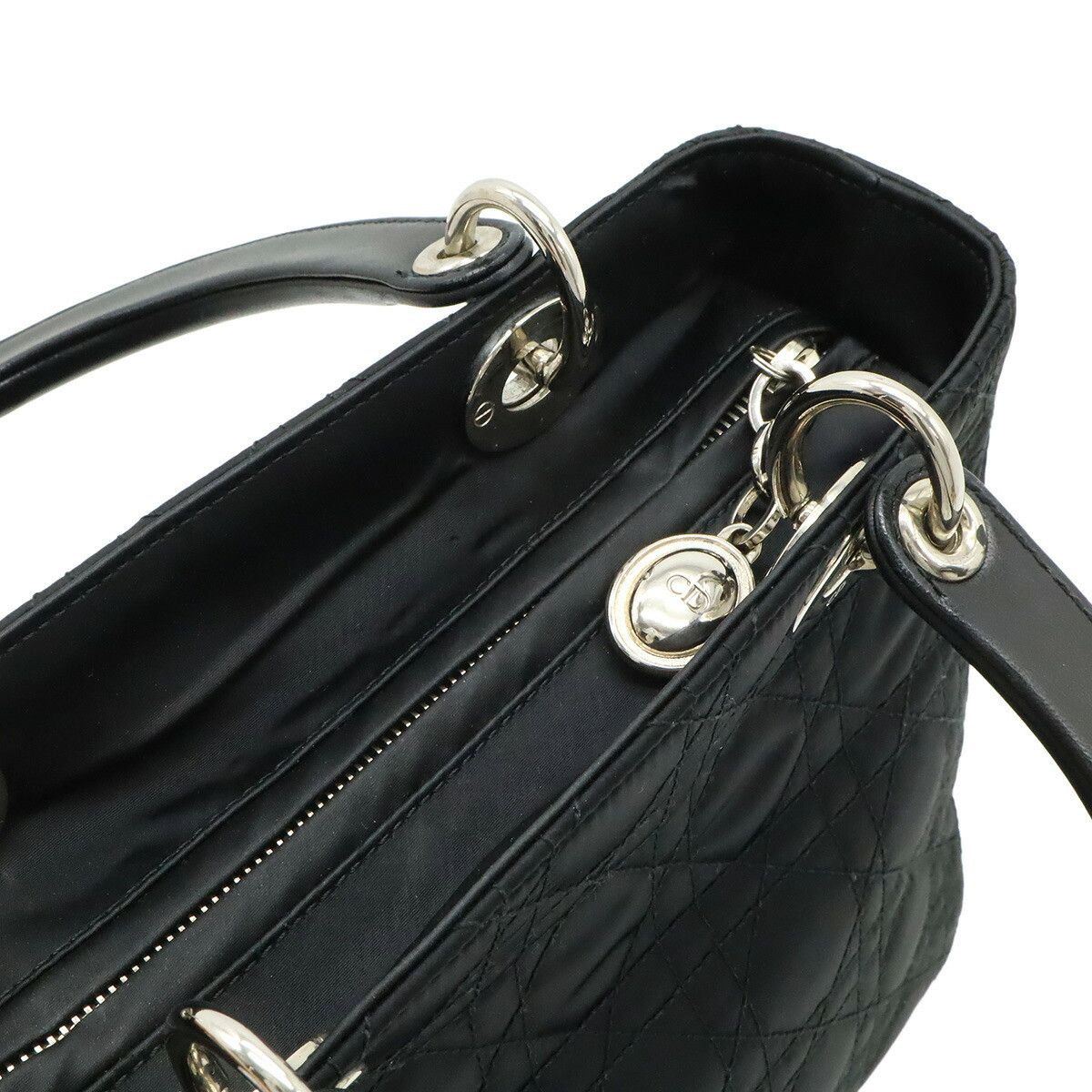 Dior Dior Christian Dior Lady Dior 2way bag Textile Handbag DUTY FREE for USA Size ONE SIZE - 6 Thumbnail