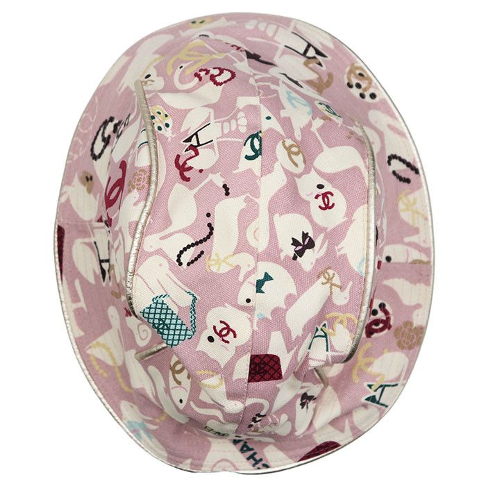 Chanel Chanel Chanel Cotton Canvas Leather Bucket Hat Textile Hats DUTY FREE for USA Size ONE SIZE - 7 Thumbnail