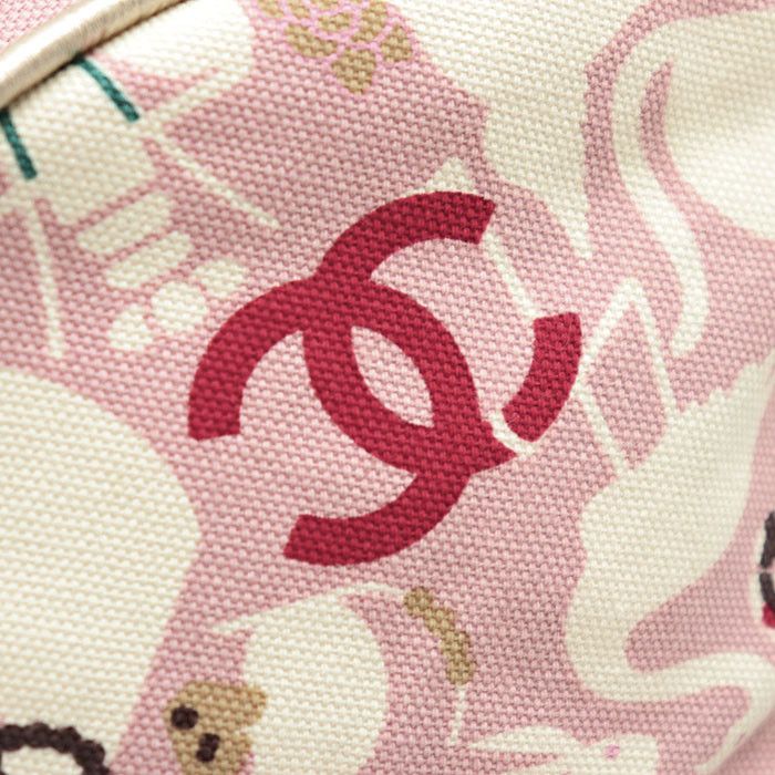 Chanel Chanel Chanel Cotton Canvas Leather Bucket Hat Textile Hats DUTY FREE for USA Size ONE SIZE - 2 Thumbnail