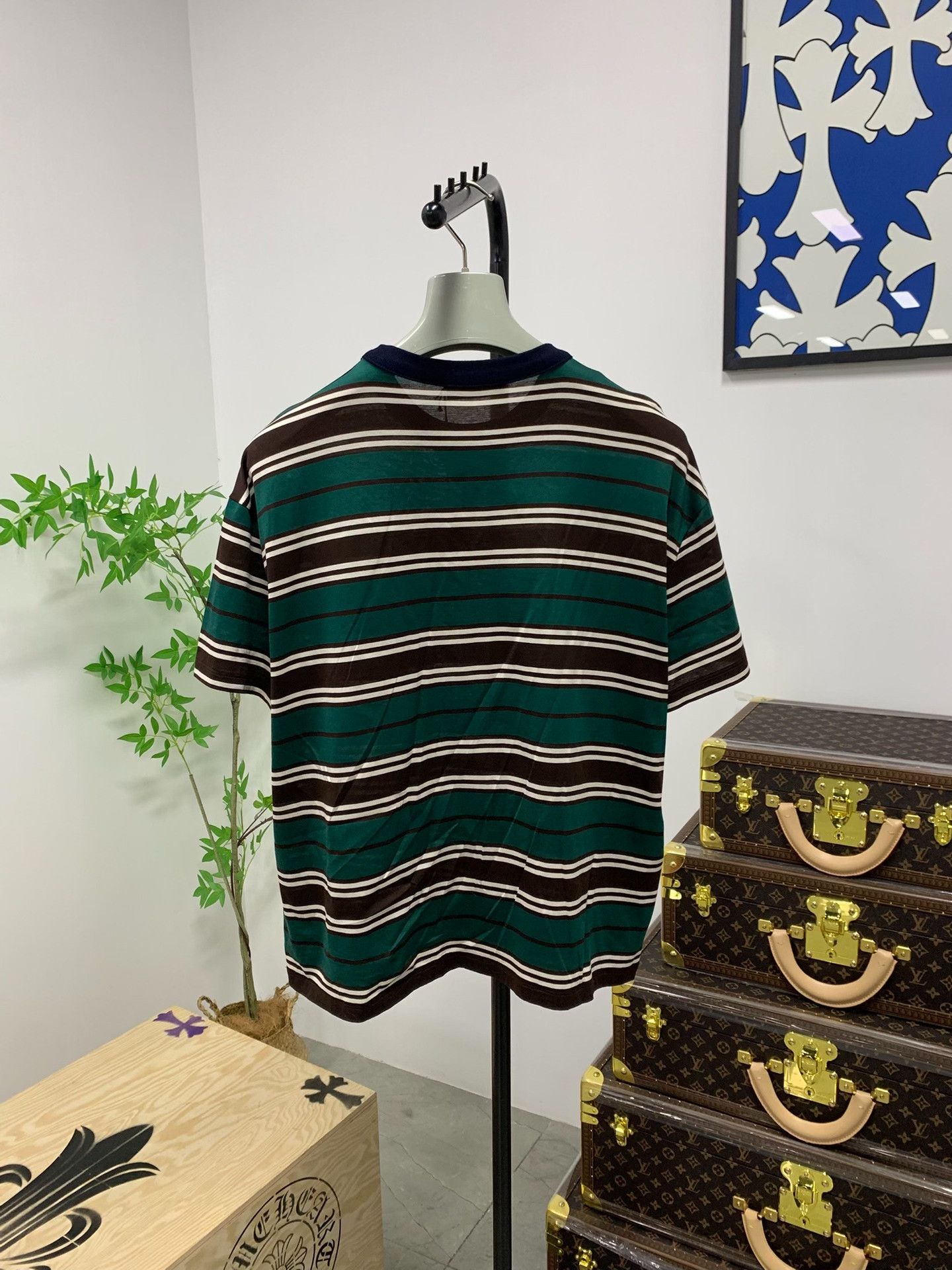 Prada Prada Striped Pocket T-Shirt IT 36 Size XS / US 0-2 / IT 36-38 - 3 Thumbnail