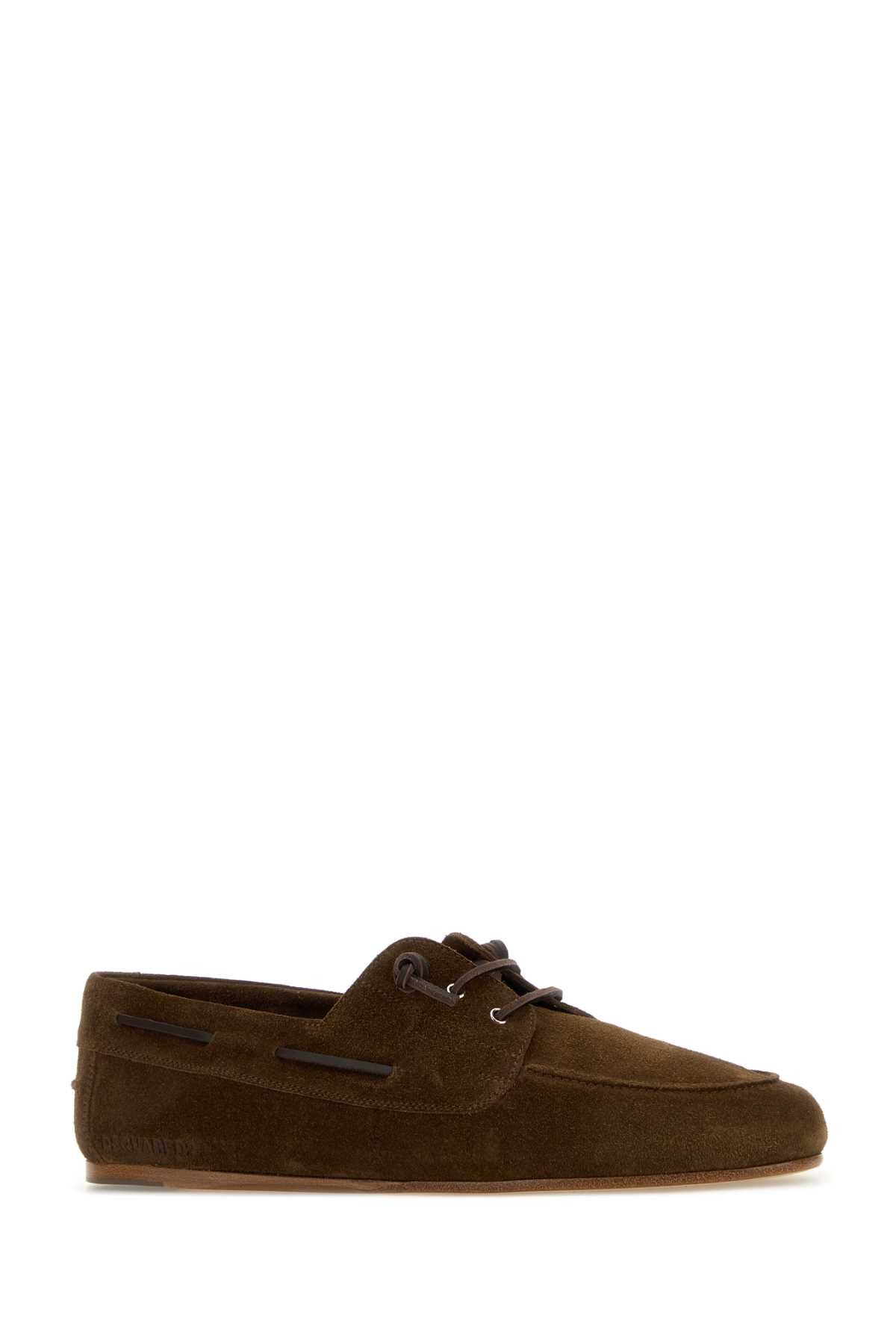 Dsquared2 Brown Suede D2 College Loafers Size US 11 / EU 44 - 2 Thumbnail