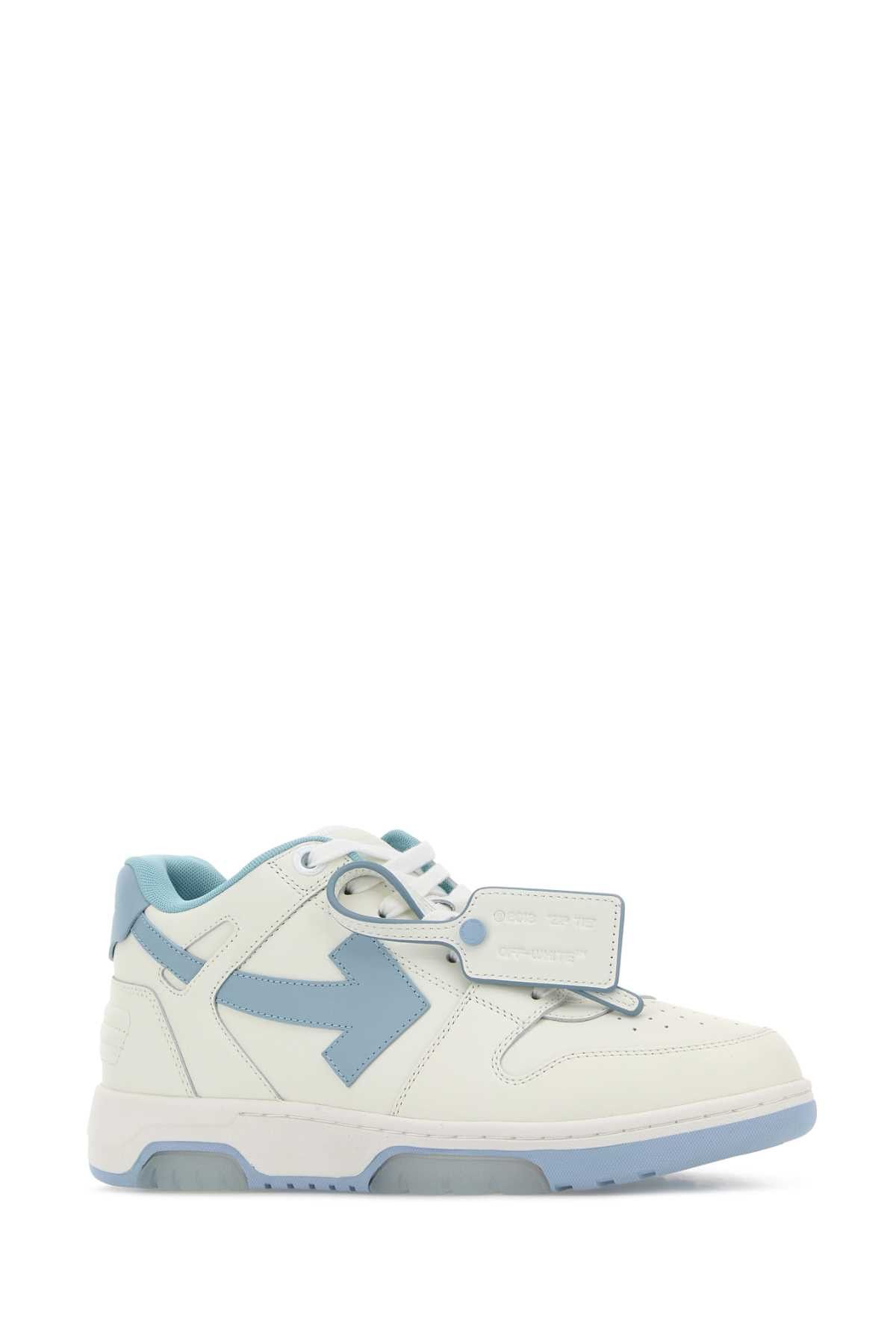 Off-White White Leather Out Of Office Sneakers Size US 8 / EU 41 - 2 Thumbnail
