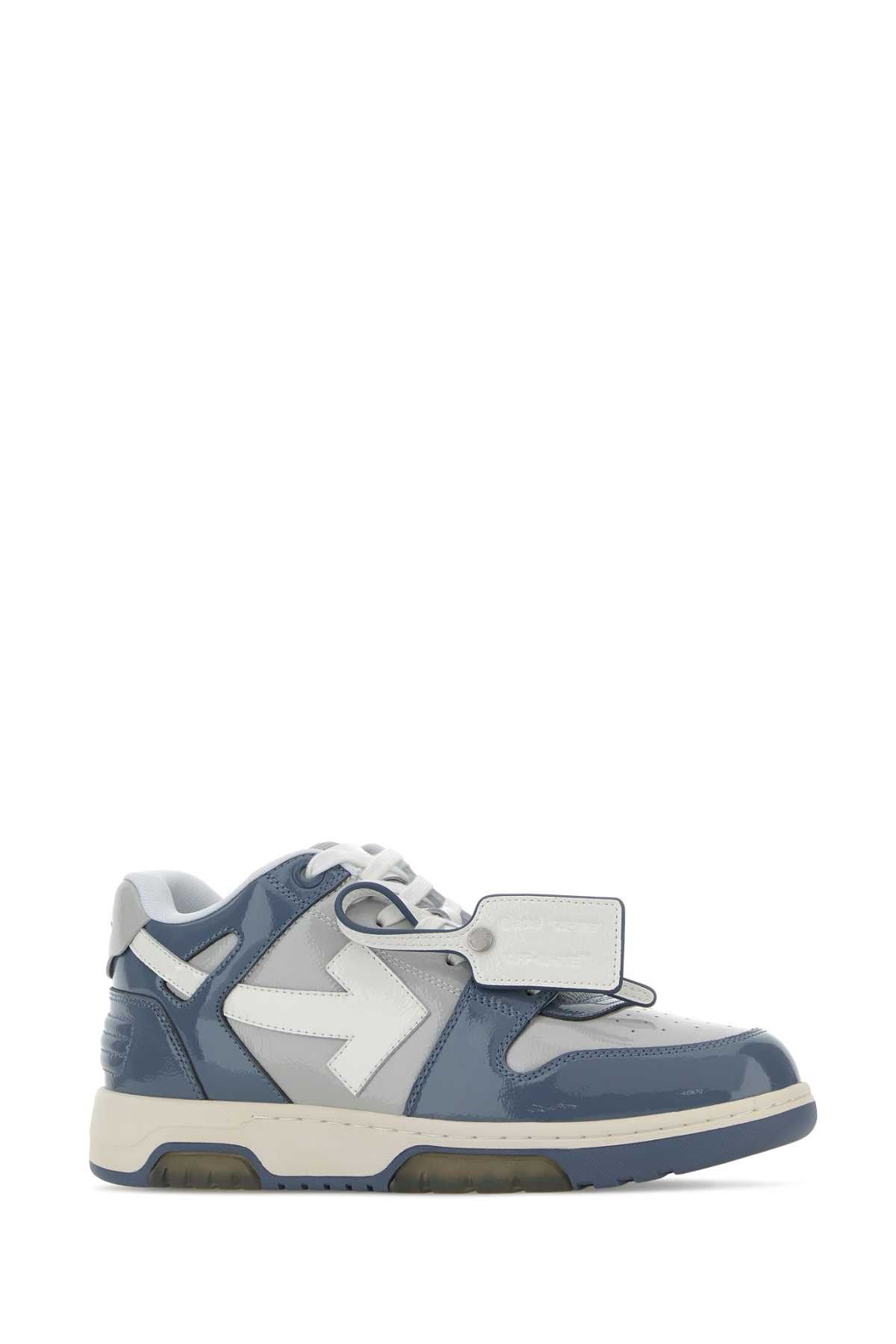 Off-White Two-Tone Leather Out Of Office Sneakers Size US 6 / EU 39 - 2 Thumbnail