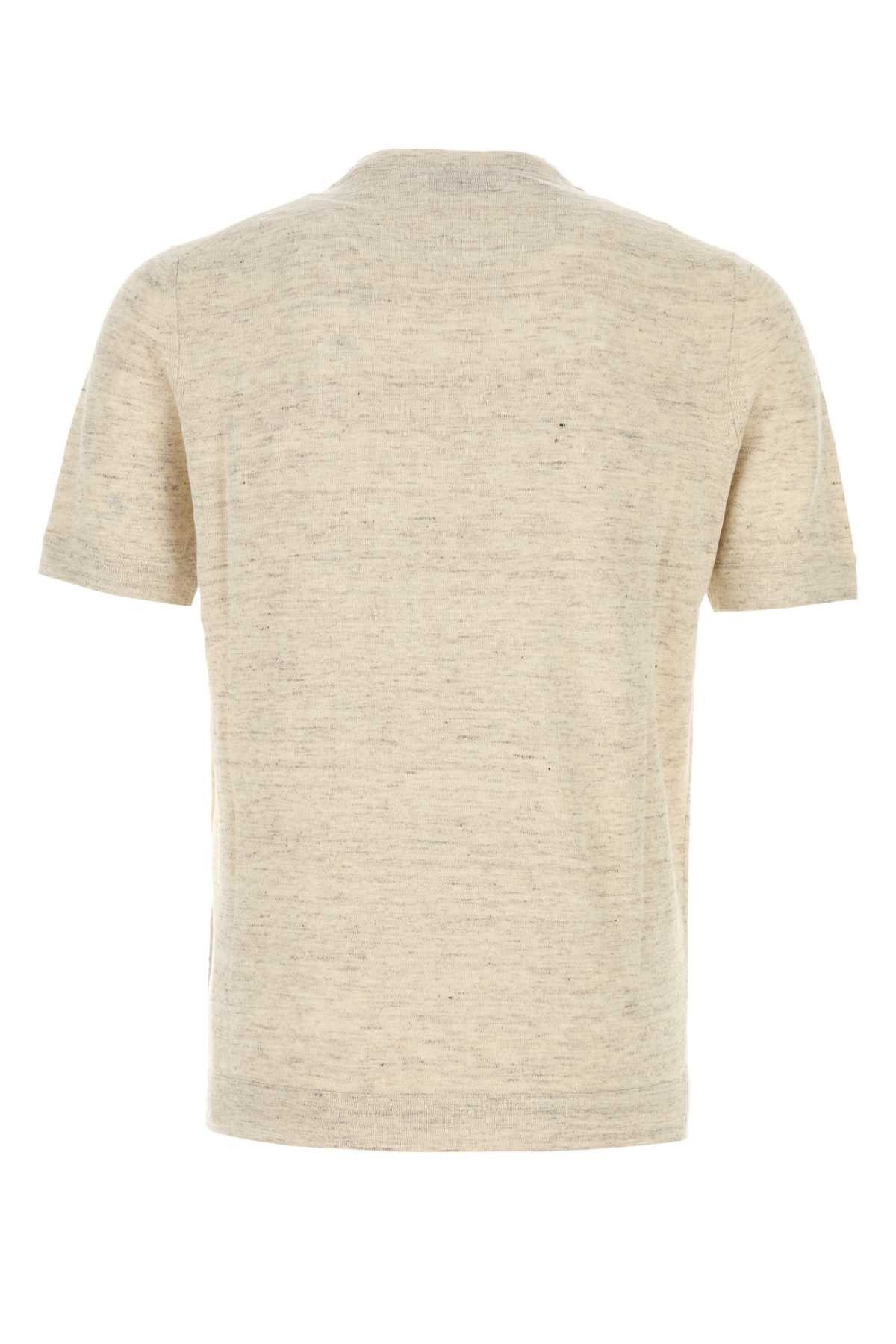 Brunello Cucinelli Melange Sand Linen Blend Sweater Size US XXL / EU 58 / 5 - 2 Thumbnail