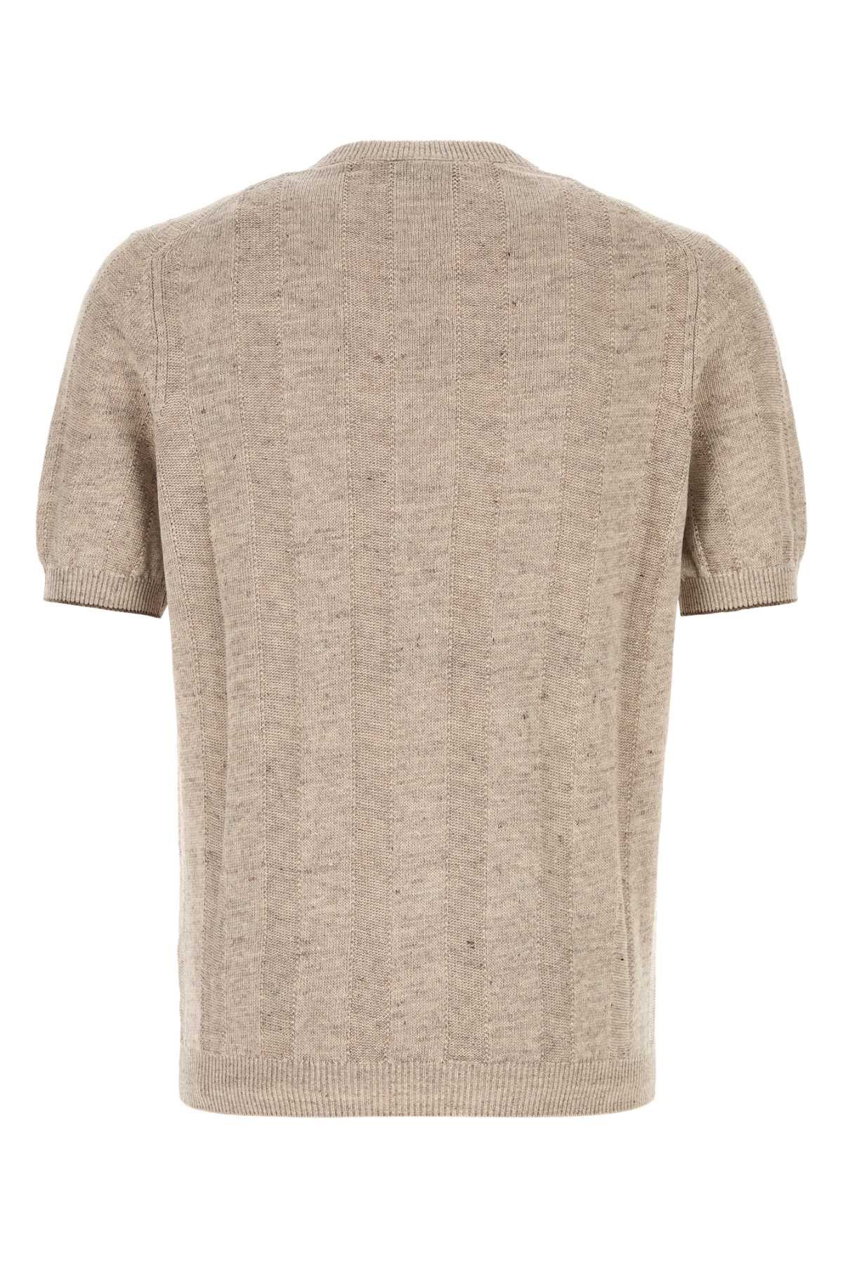 Brunello Cucinelli Sand Knit T-Shirt Size US XL / EU 56 / 4 - 2 Thumbnail