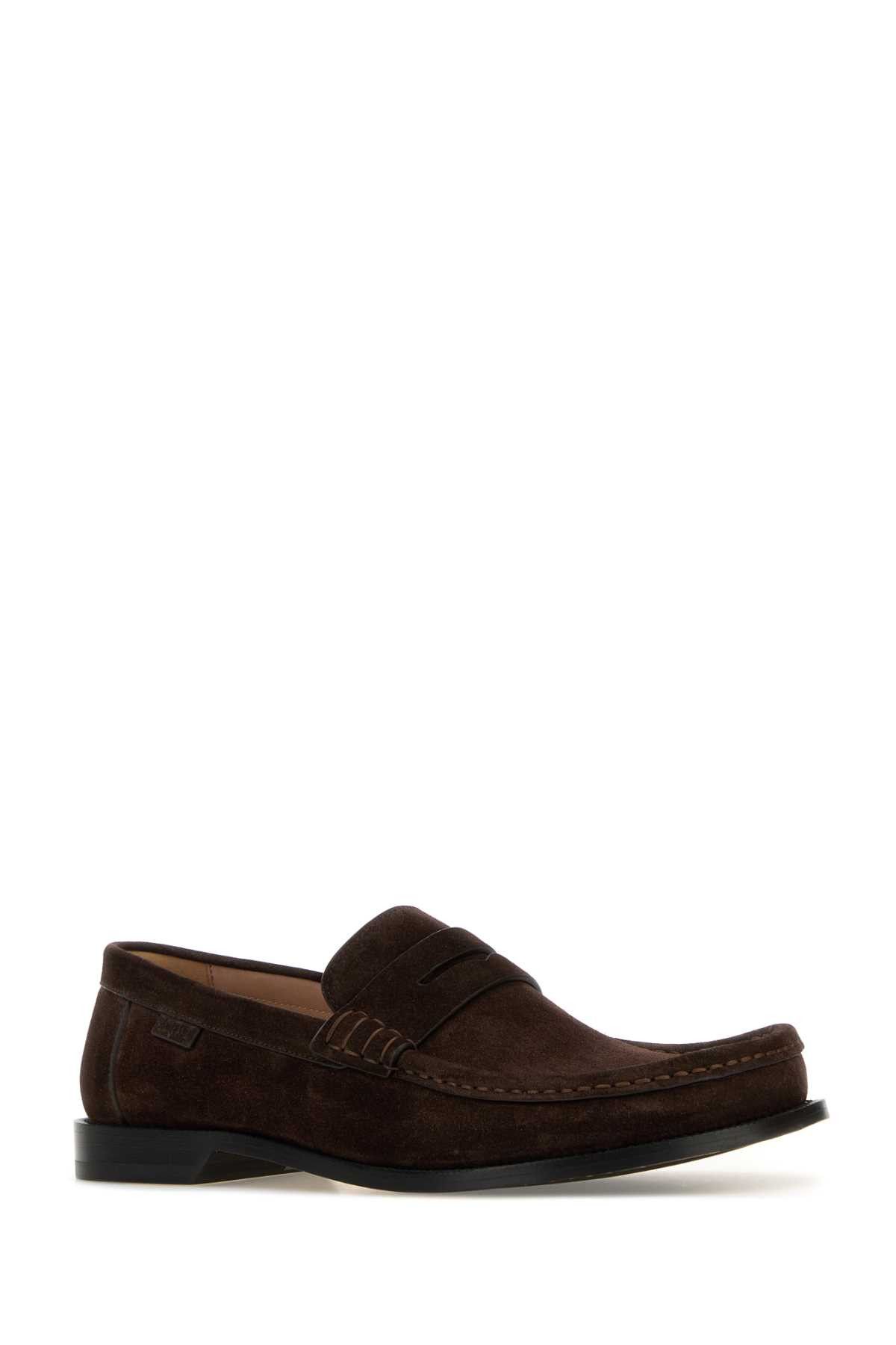 Loewe Dark Brown Suede Campo Loafers Size US 7 / EU 40 - 2 Thumbnail