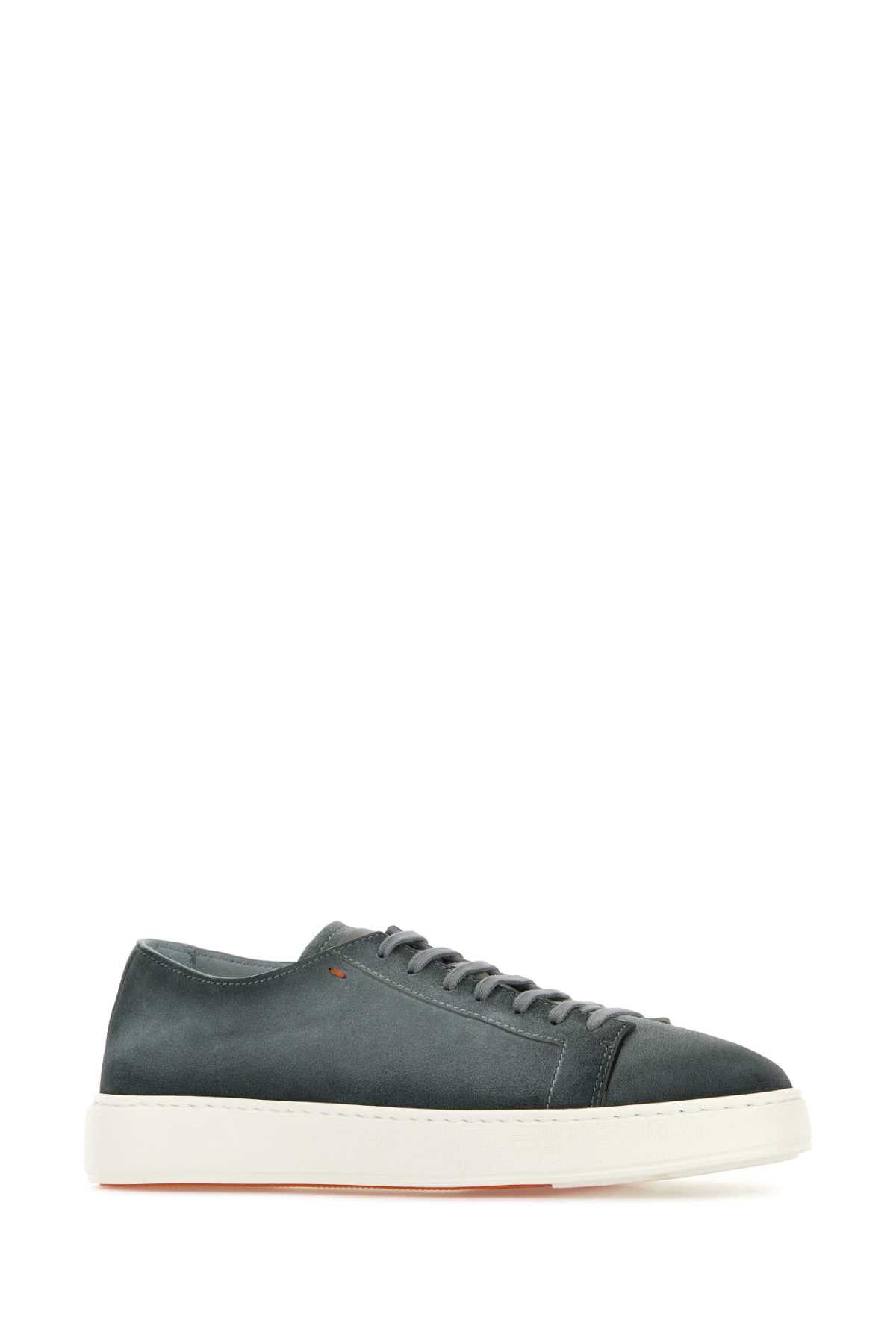 Santoni Graphite Suede Damps Sneakers Size US 11 / EU 44 - 2 Thumbnail