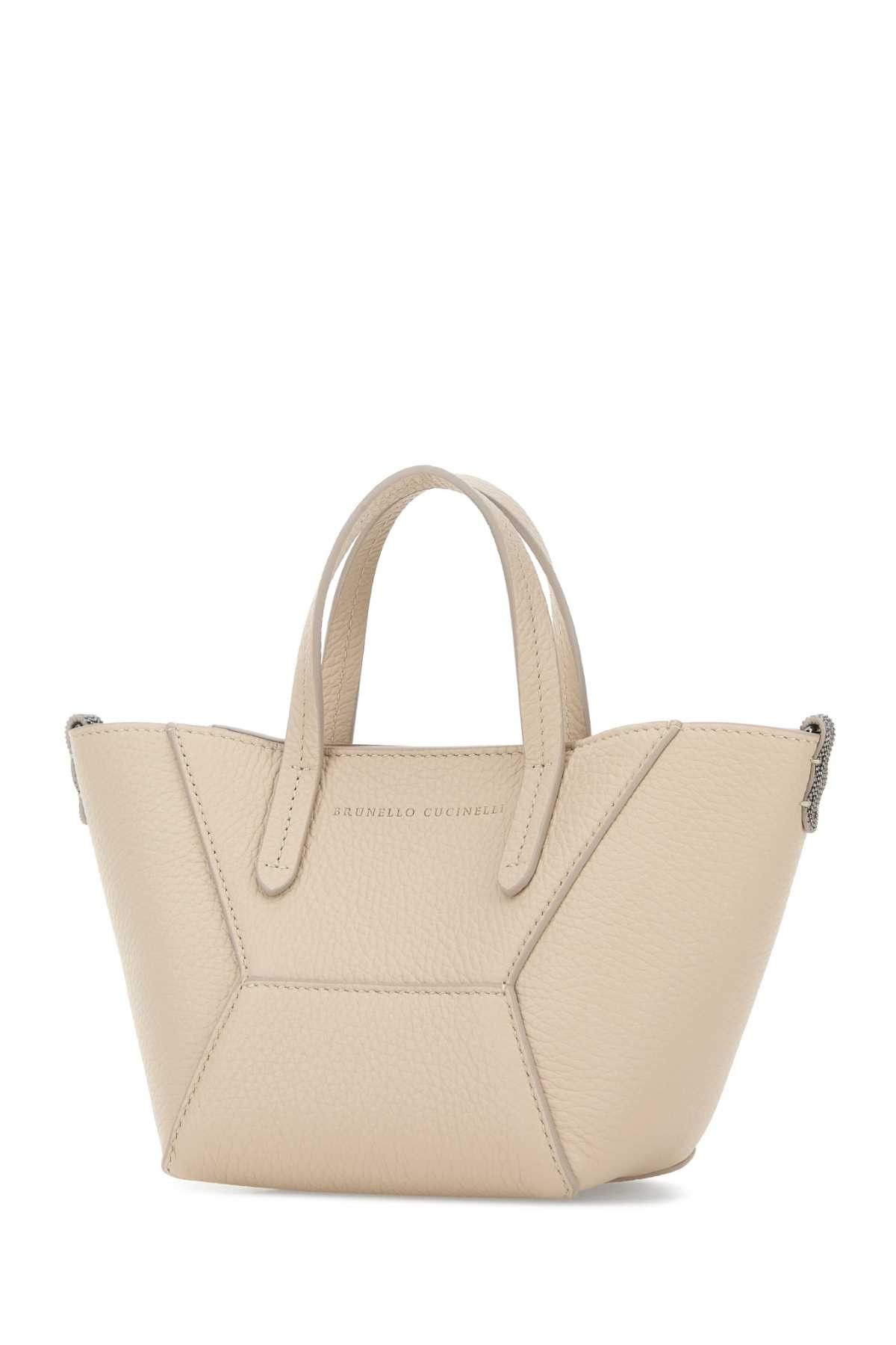 Brunello Cucinelli Sand Leather Handbag Size ONE SIZE - 2 Thumbnail