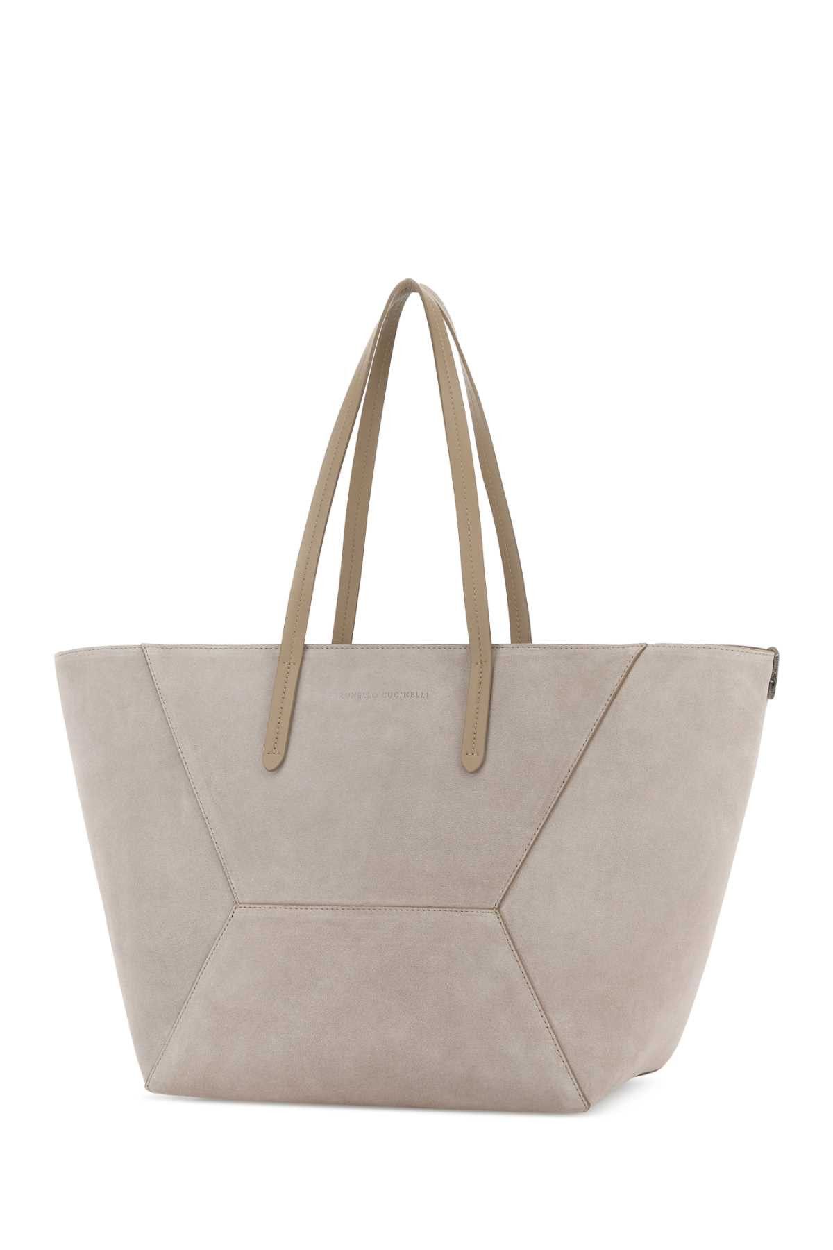 Brunello Cucinelli Dove Grey Shopping Bag Size ONE SIZE - 2 Thumbnail