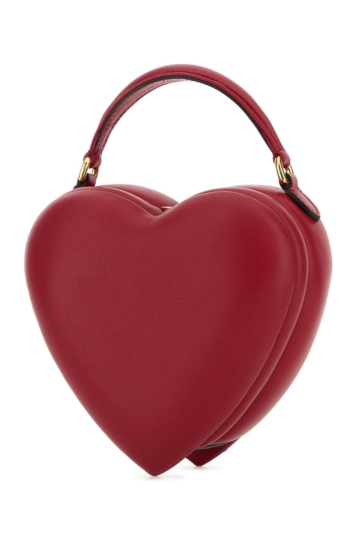 Moschino Red Nappa Leather Love Me Bag Handbag Size ONE SIZE - 2 Thumbnail