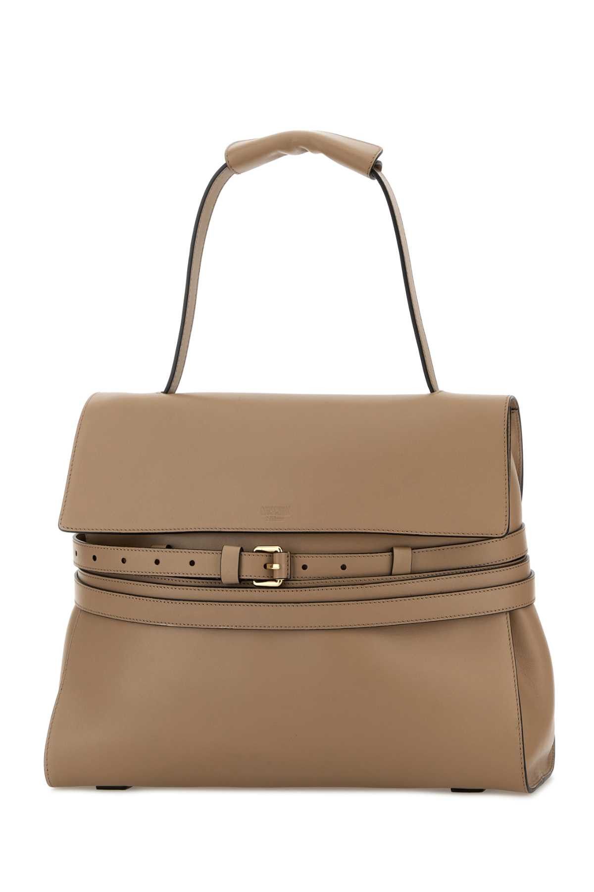 Moschino Beige Nappa Leather Shoulder Bag Size ONE SIZE - 2 Thumbnail