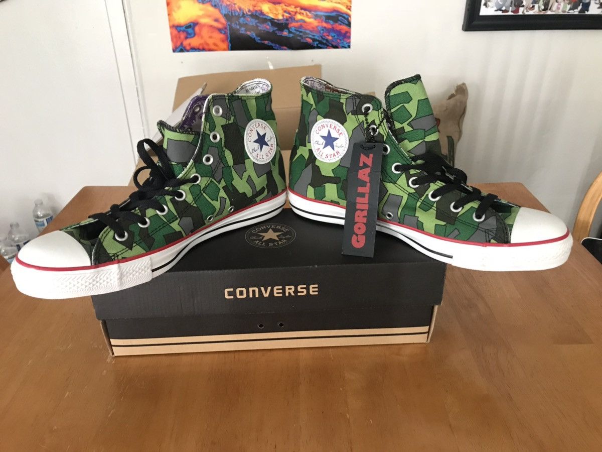 Converse Converse x GORILLAZ Camo Green Chuck Taylor All Star Hi Top