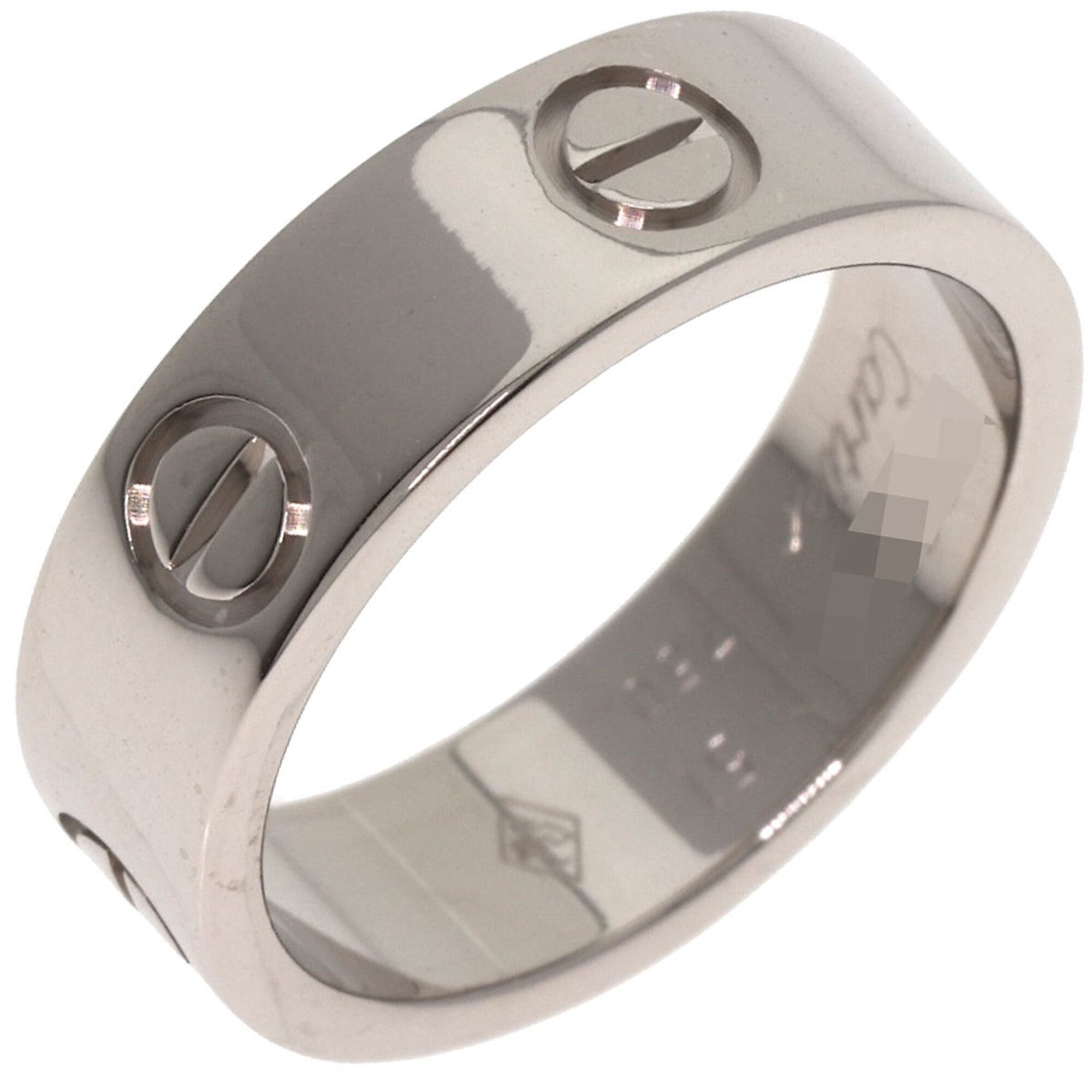 Cartier Cartier Love Ring #51, 18K White Gold, Women's Ring, CARTIER Size ONE SIZE - 2 Thumbnail