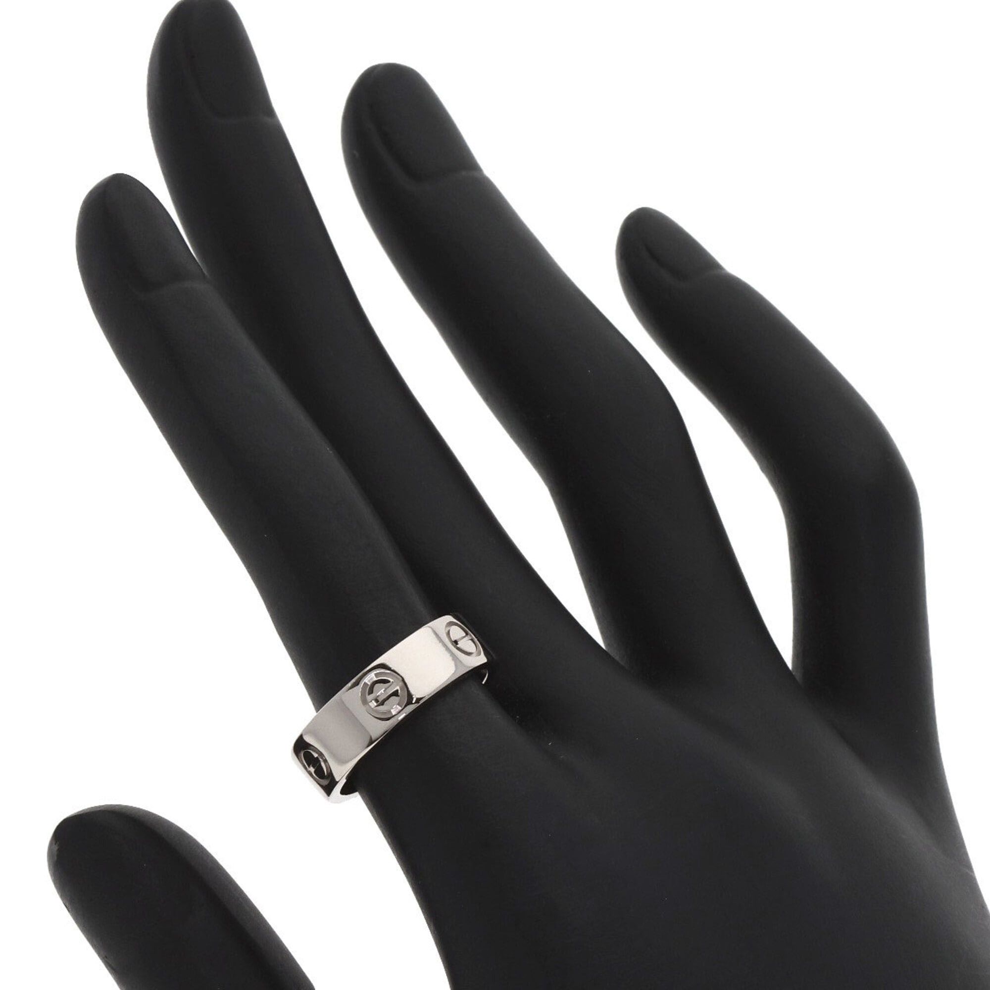 Cartier Cartier Love Ring #51, 18K White Gold, Women's Ring, CARTIER Size ONE SIZE - 5 Thumbnail