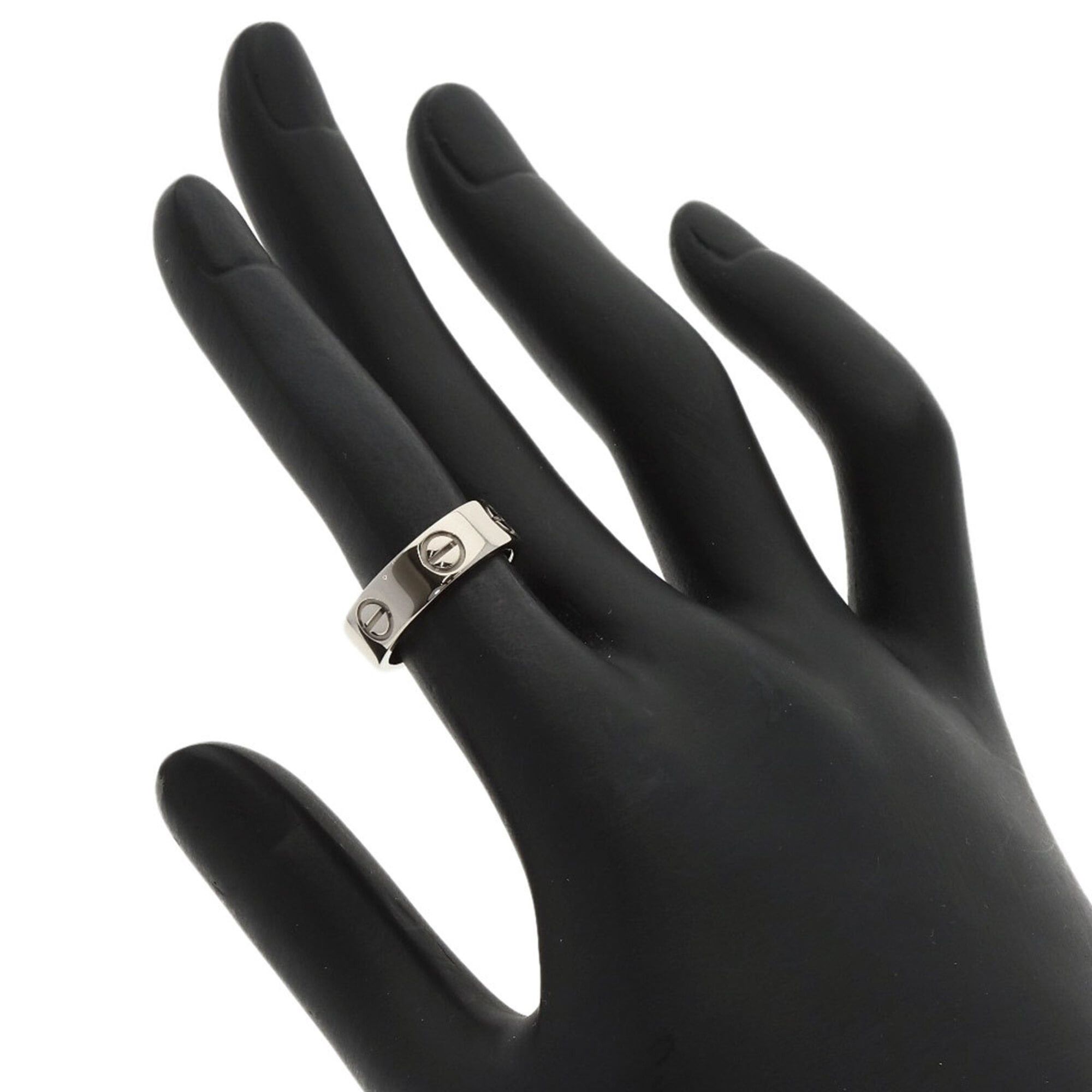 Cartier Cartier Love Ring #48, 18K White Gold, Women's Ring, CARTIER Size ONE SIZE - 5 Thumbnail