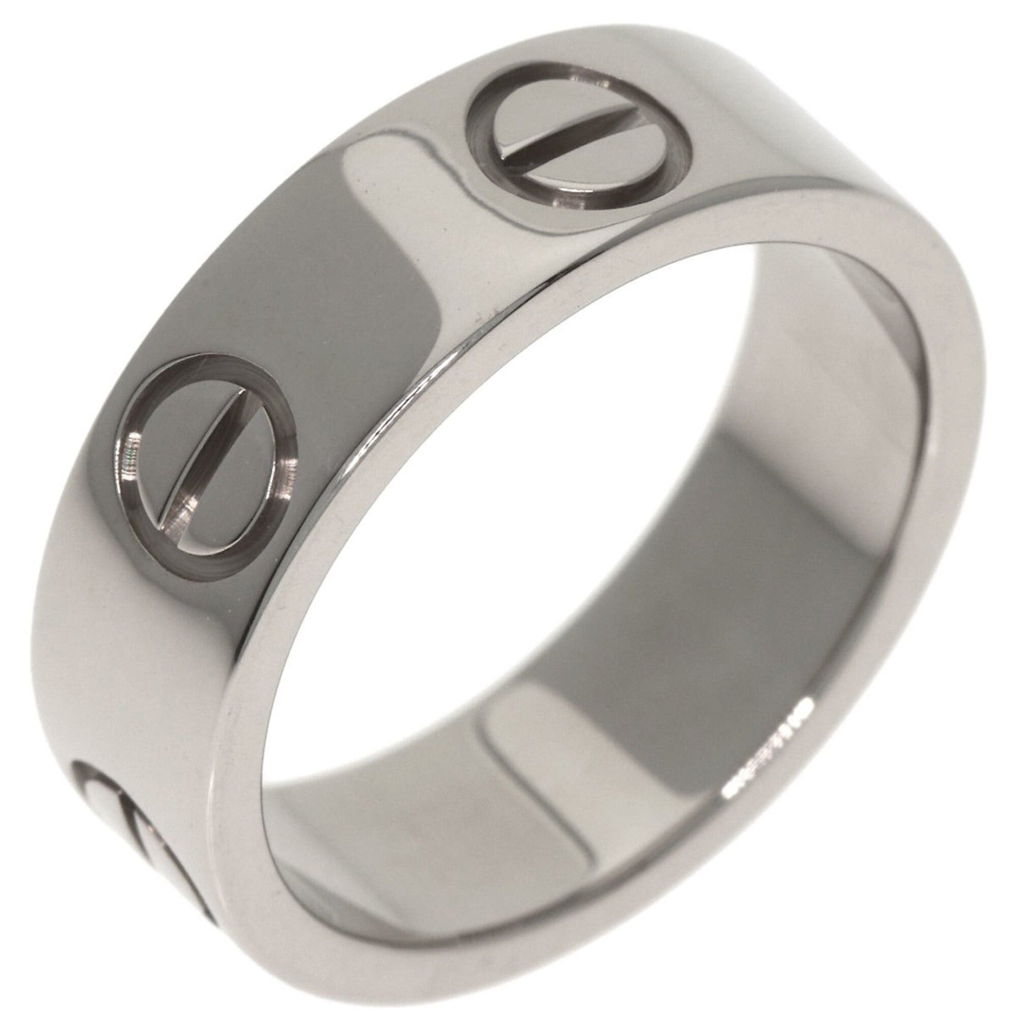 Cartier Cartier Love Ring #48, 18K White Gold, Women's Ring, CARTIER Size ONE SIZE - 2 Thumbnail