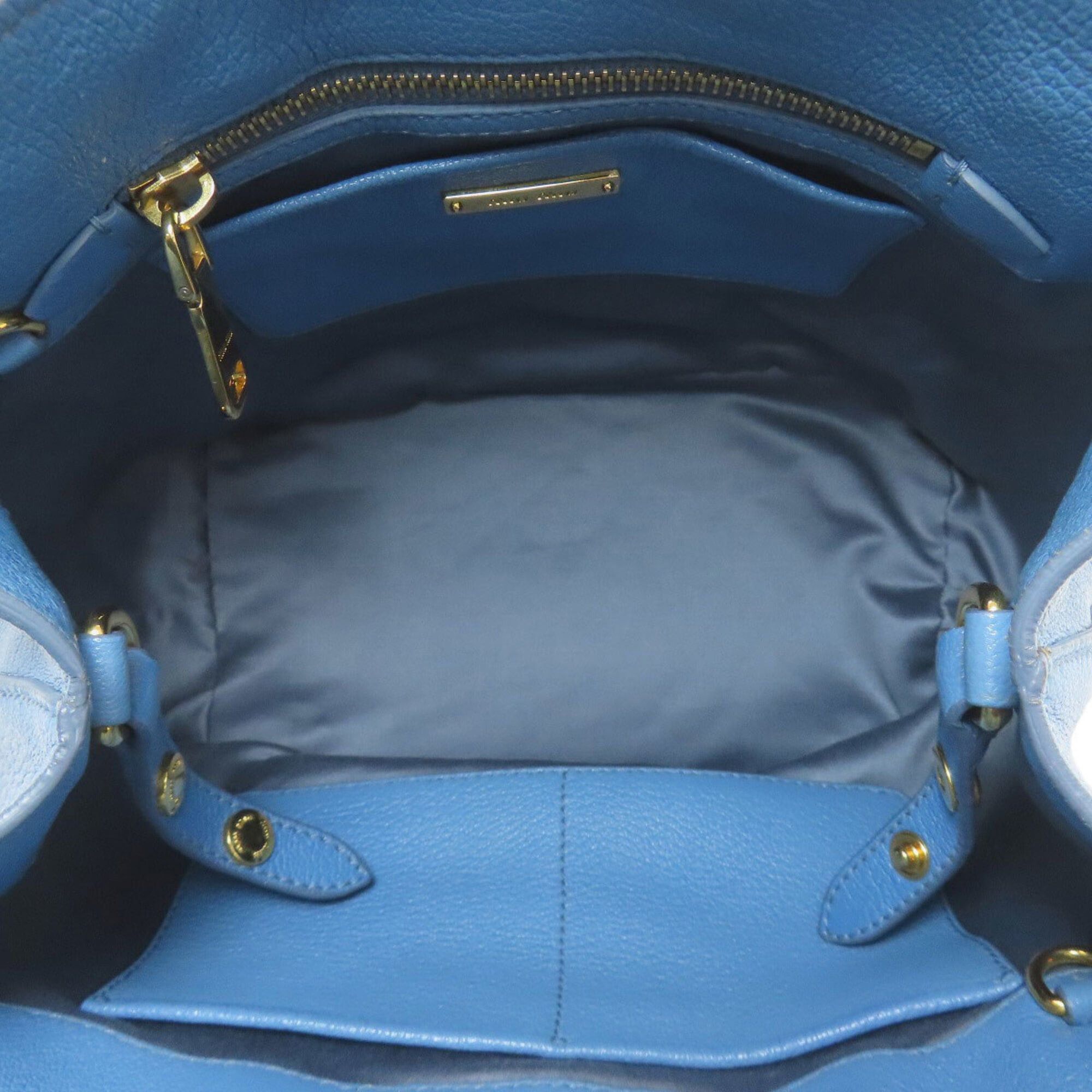 Miu Miu Miu Miu Miu 2-Way Leather Handbag for Women Size ONE SIZE - 5 Thumbnail