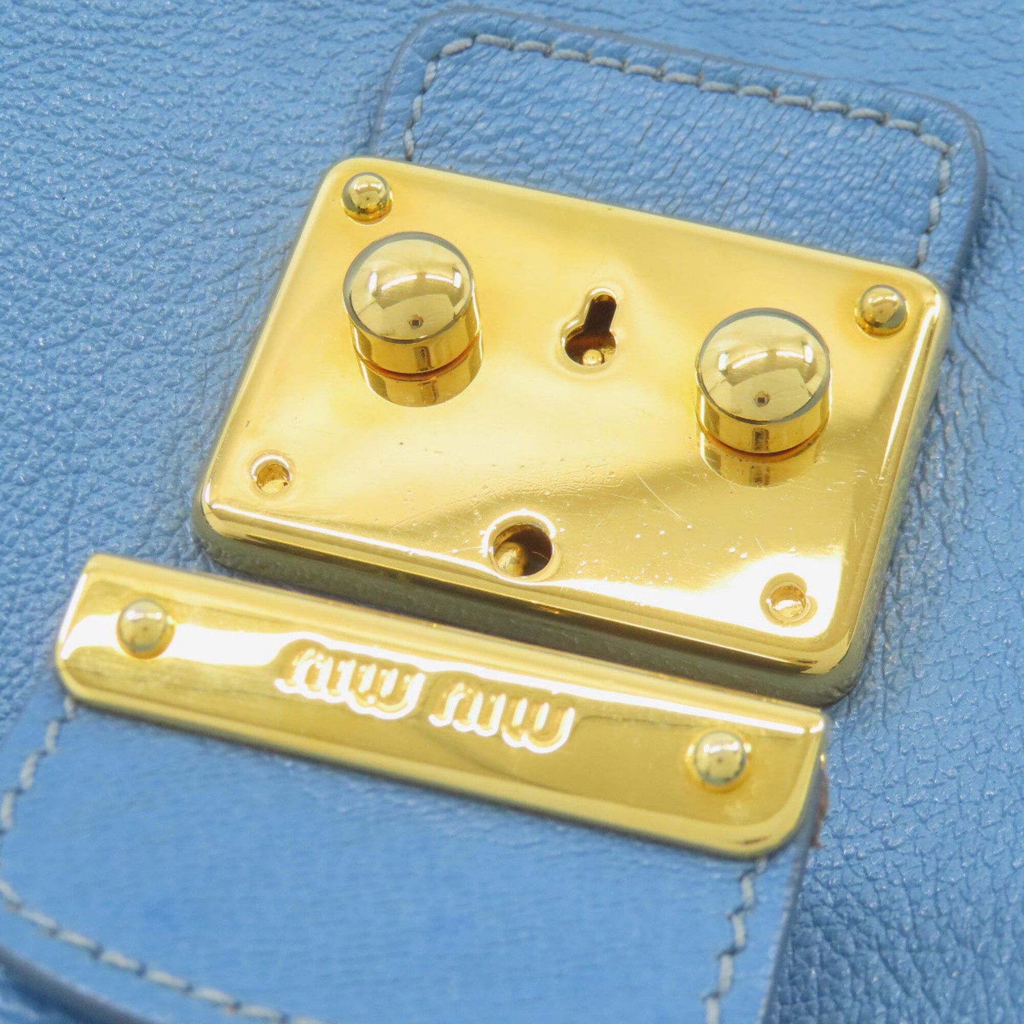 Miu Miu Miu Miu Miu 2-Way Leather Handbag for Women Size ONE SIZE - 15 Thumbnail