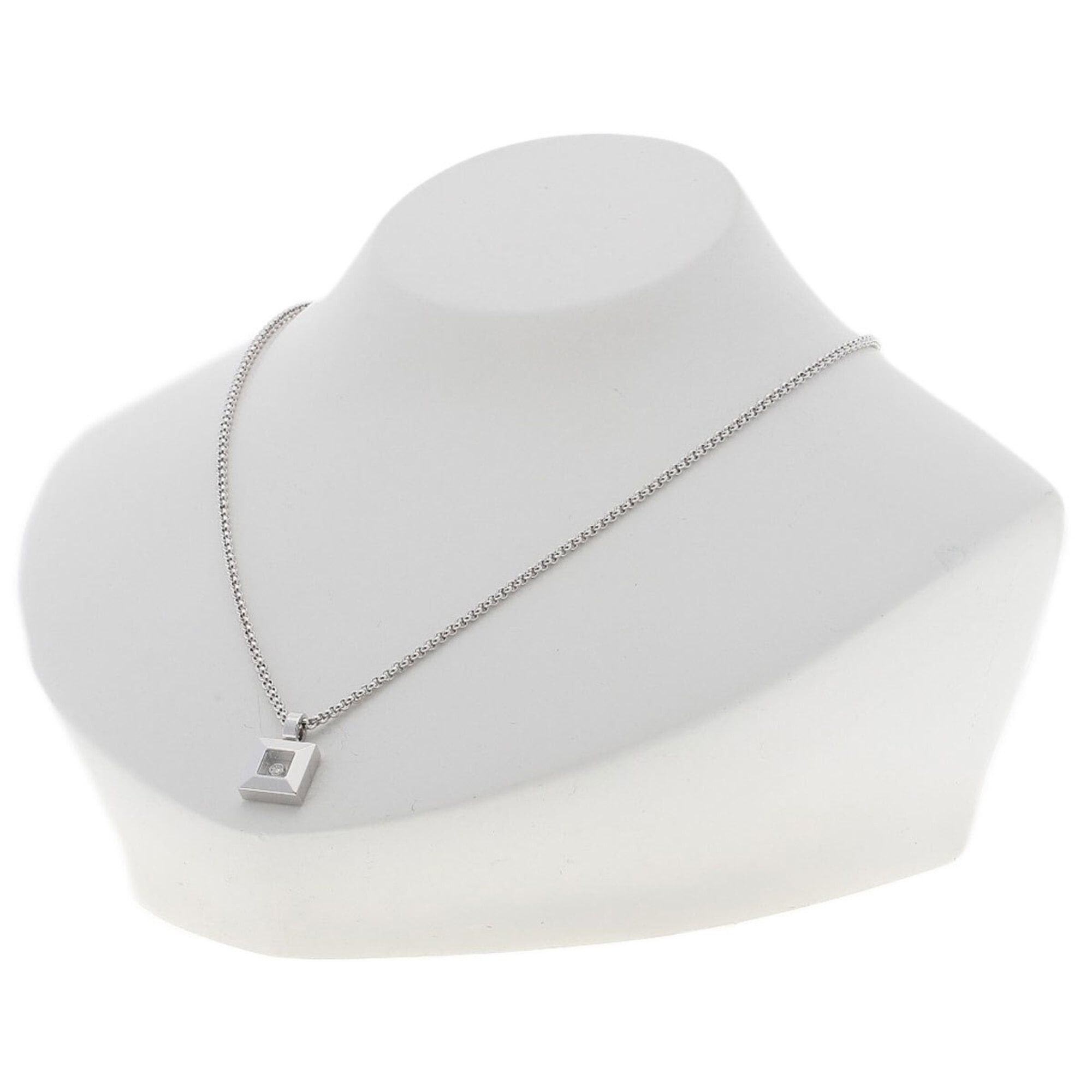Chopard Chopard Happy Diamonds Necklace 18K White Gold Women's Size ONE SIZE - 4 Thumbnail