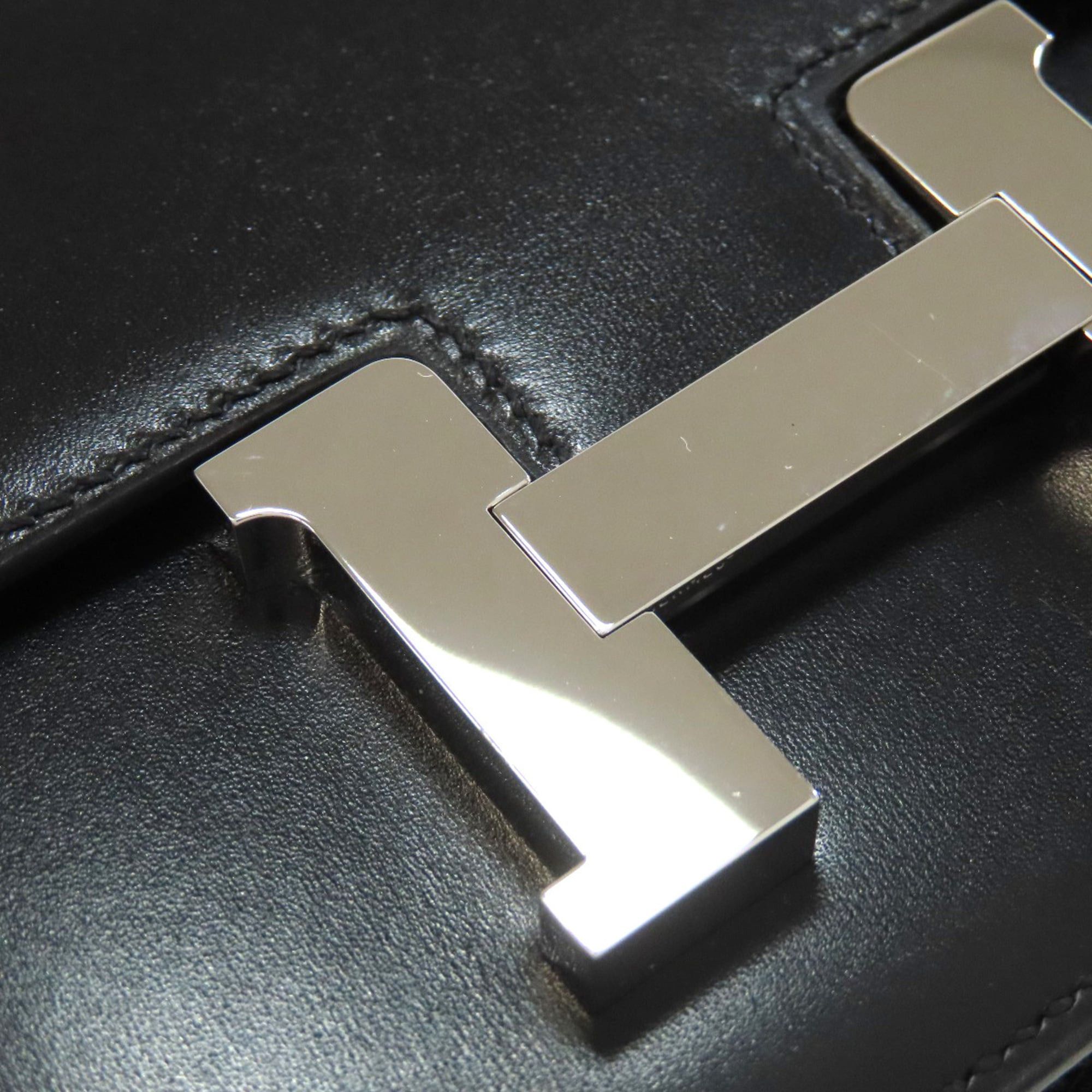 Hermes Hermes Constance Mini Shoulder Bag, Silver Hardware, Box Calf Leather, Women's Size ONE SIZE - 11 Thumbnail