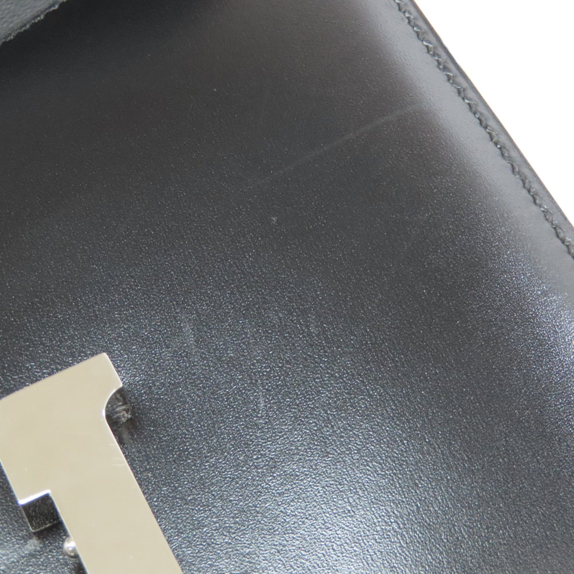 Hermes Hermes Constance Mini Shoulder Bag, Silver Hardware, Box Calf Leather, Women's Size ONE SIZE - 19 Thumbnail