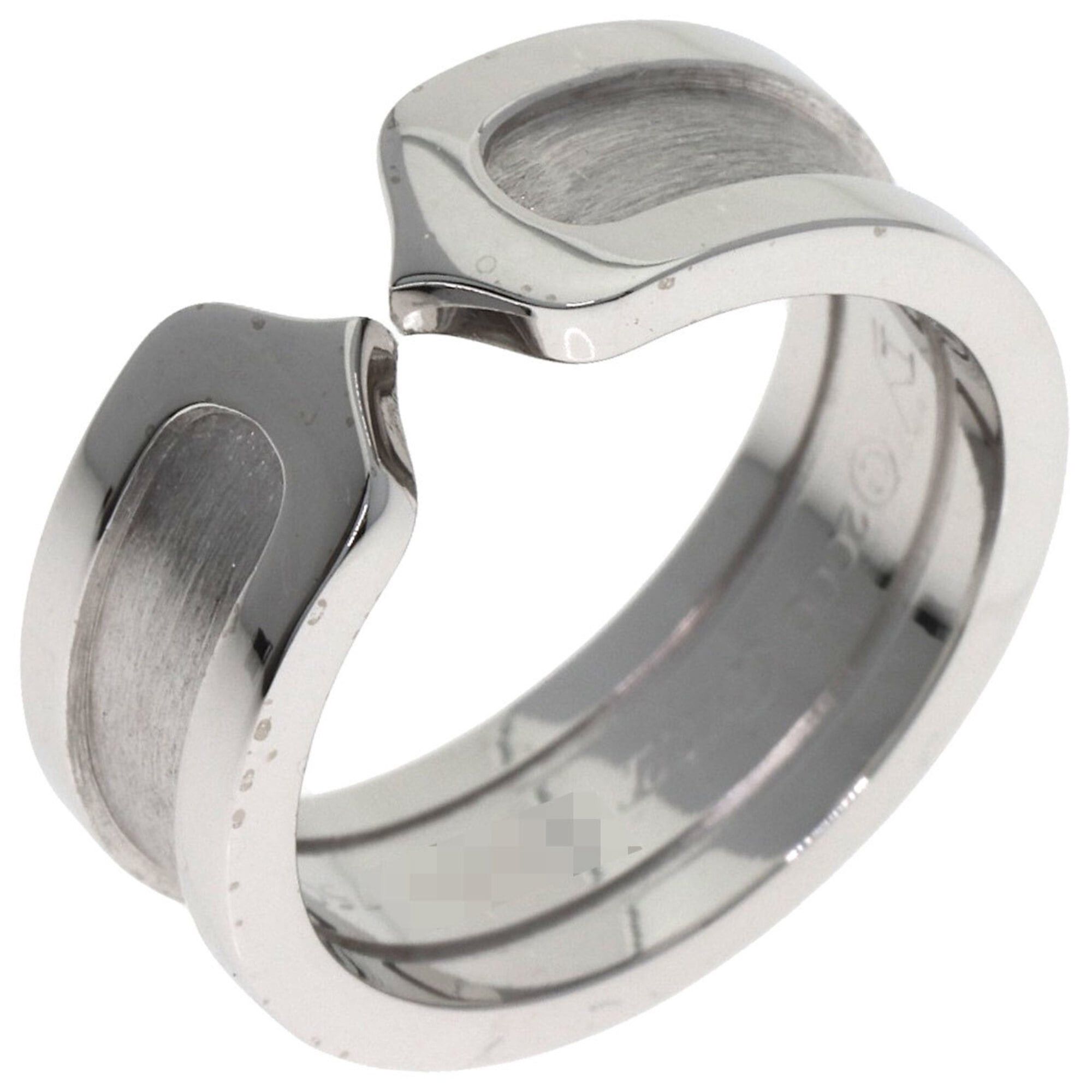 Cartier Cartier C2 SM #48 Ring, 18K White Gold, Women's, CARTIER Size ONE SIZE - 2 Thumbnail