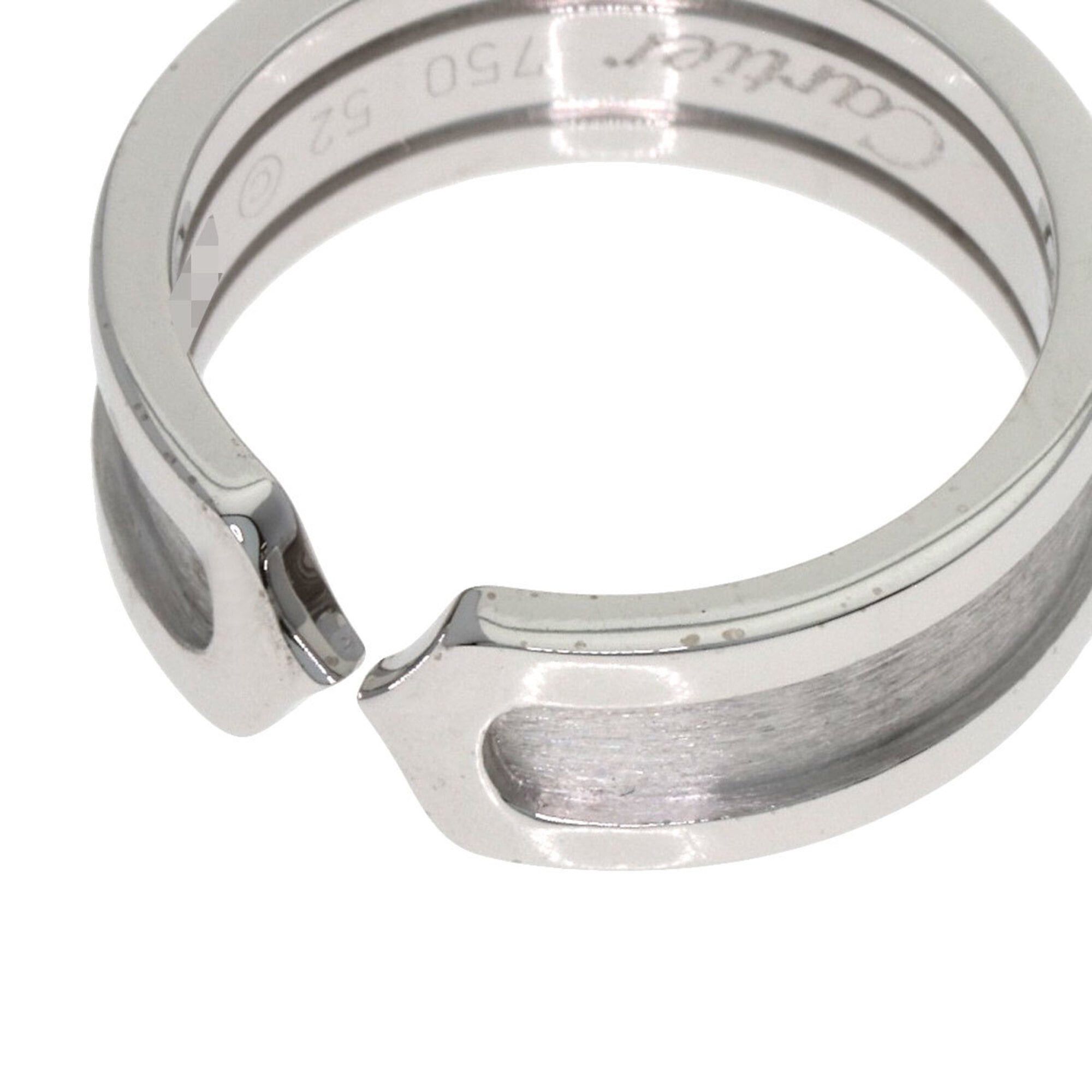 Cartier Cartier C2 SM #52 Ring, 18K White Gold, Women's, CARTIER Size ONE SIZE - 9 Thumbnail