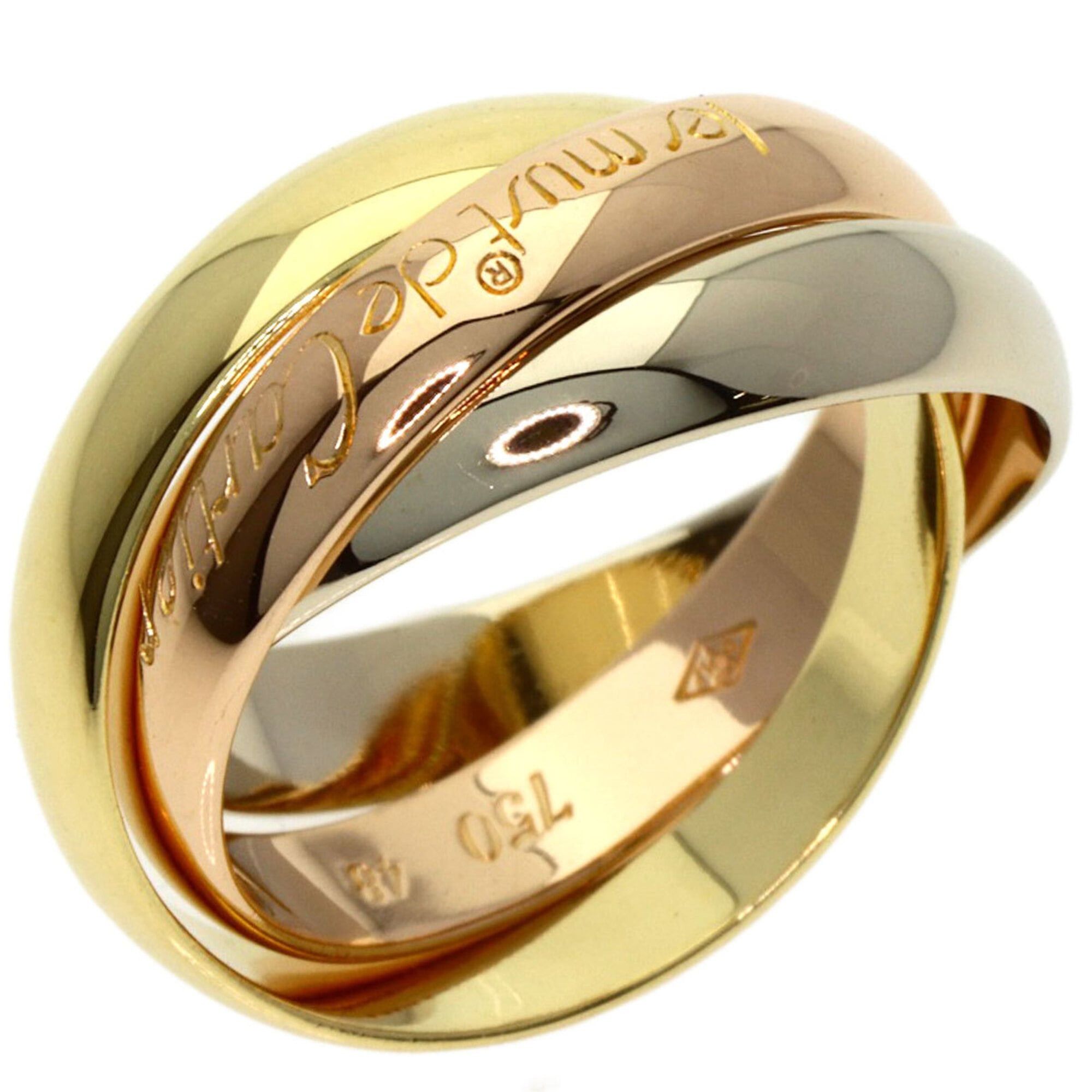 Cartier Cartier Trinity #48 Ring, 18K Yellow Gold/18K White Pink Gold, Women's, CARTIER Size ONE SIZE - 2 Thumbnail