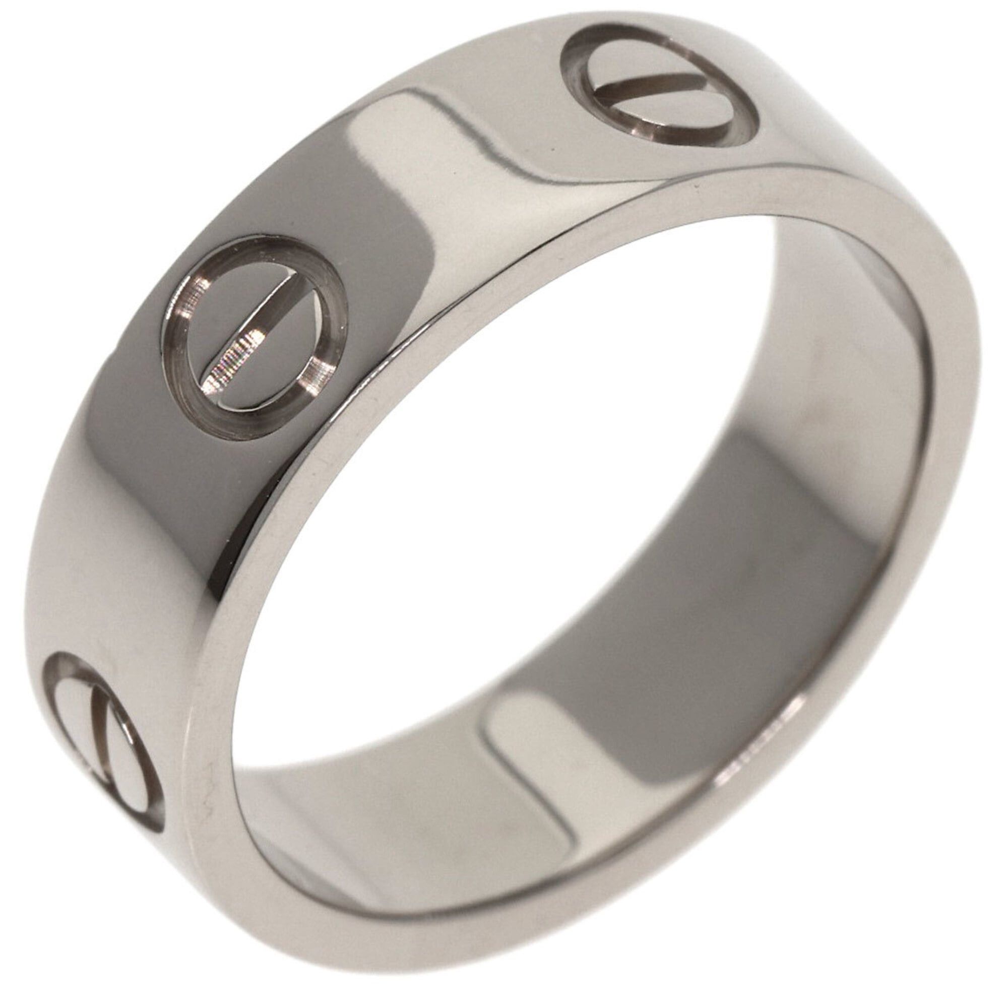 Cartier Cartier Love Ring #51, 18K White Gold, Women's Ring, CARTIER Size ONE SIZE - 2 Thumbnail