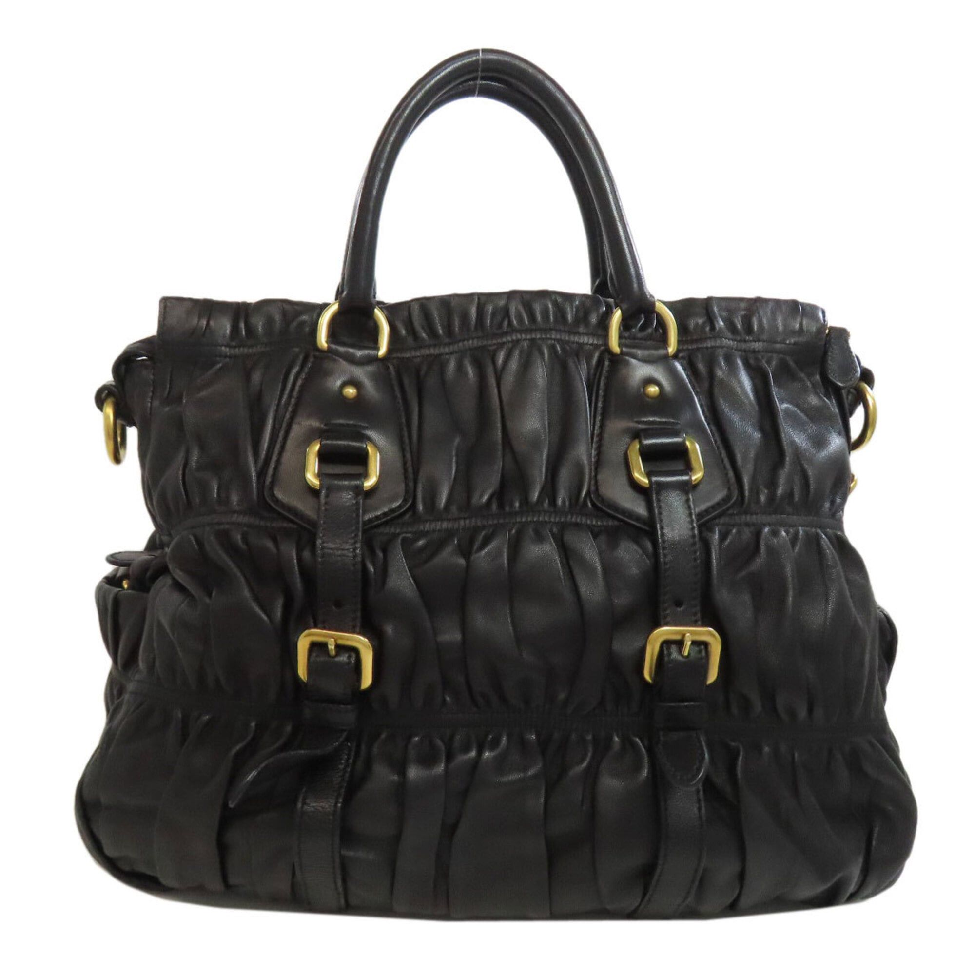Prada Prada 2-way handbag, lambskin, women's. Size ONE SIZE - 2 Thumbnail