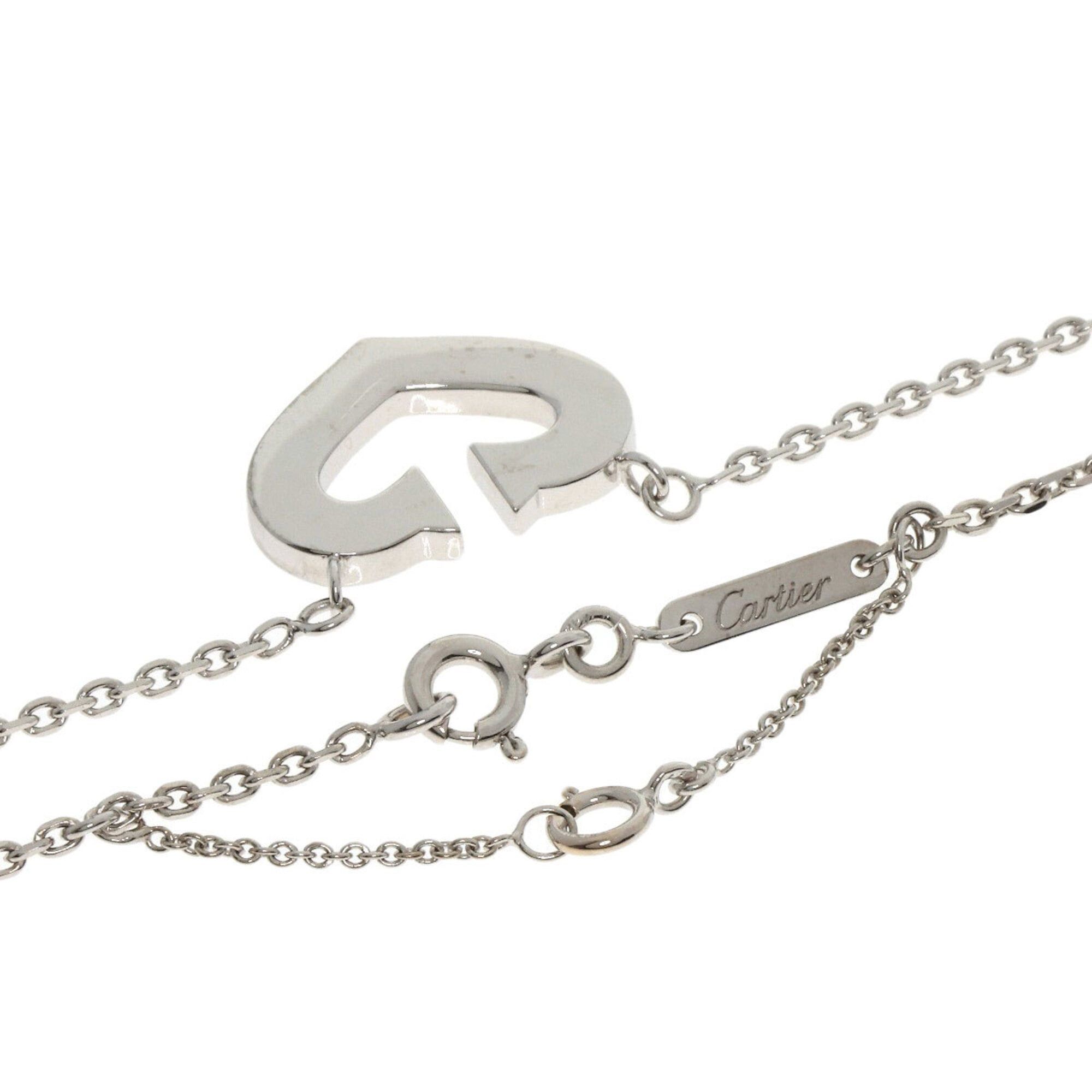 Cartier Cartier C Heart Necklace 18K White Gold Women's CARTIER Size ONE SIZE - 2 Thumbnail