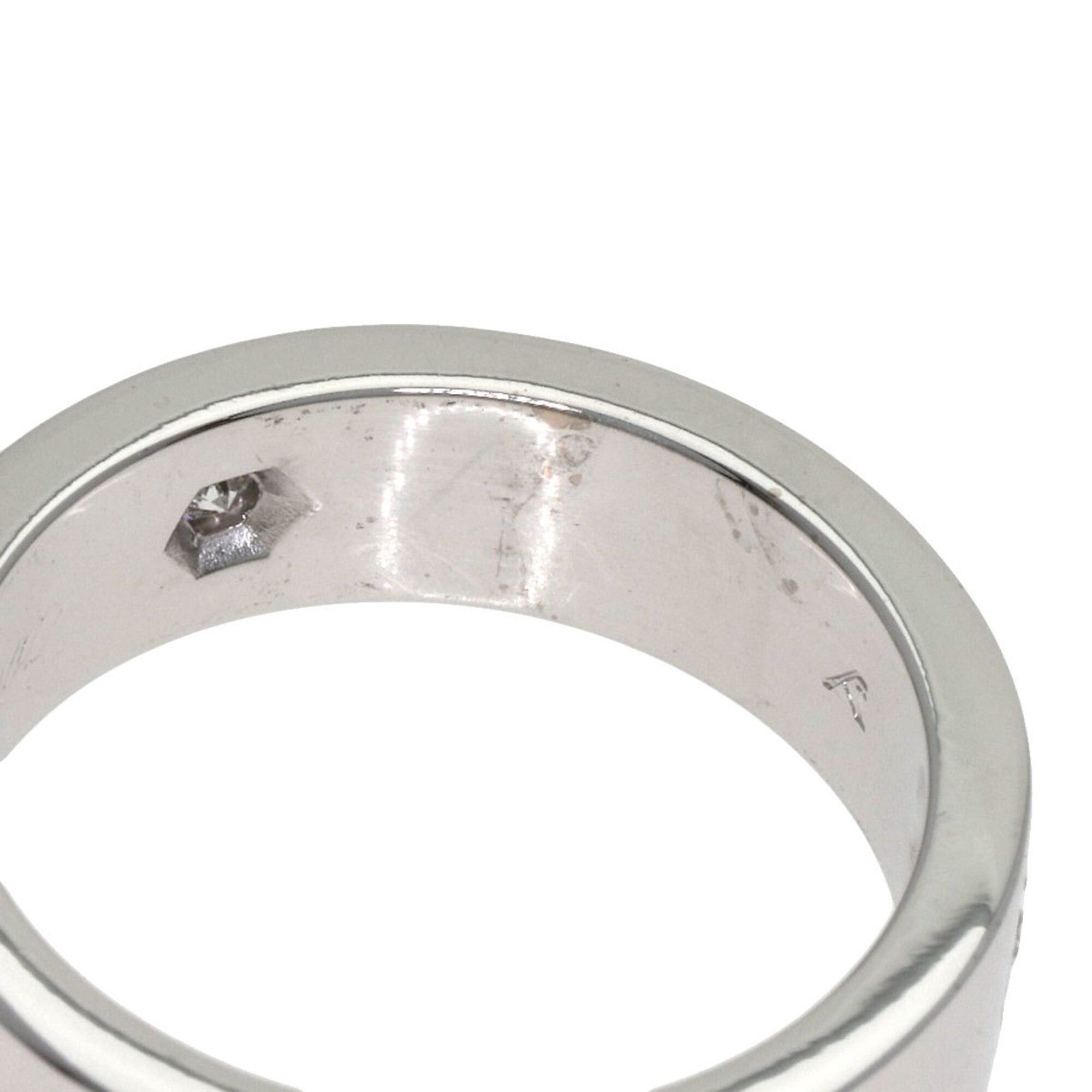 Cartier Cartier Love Ring Half Diamond #51 18K White Gold Women's CARTIER Size ONE SIZE - 8 Thumbnail