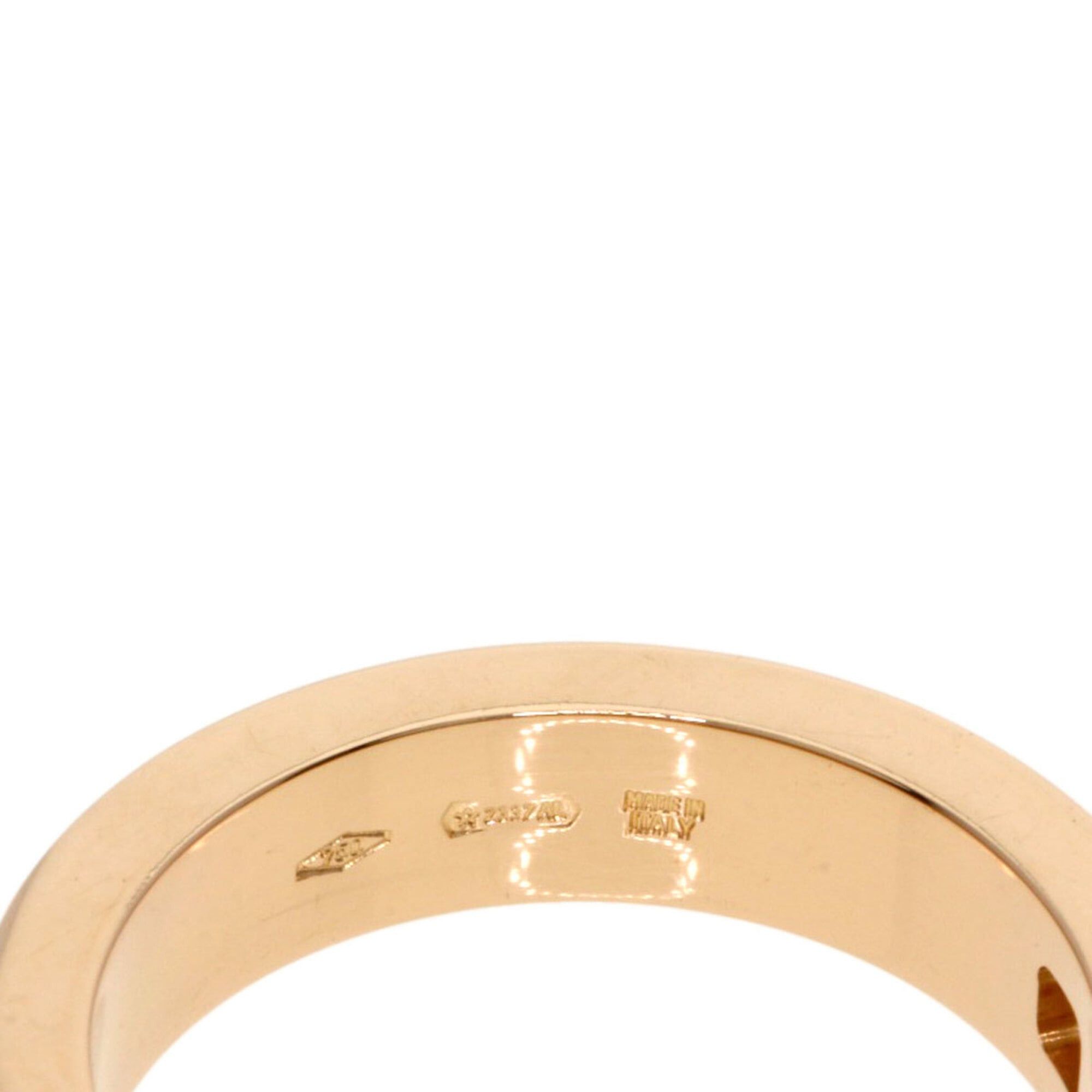 Bvlgari BVLGARI Double Logo 1P Diamond Ring, 18K Pink Gold, Women's Size ONE SIZE - 5 Thumbnail