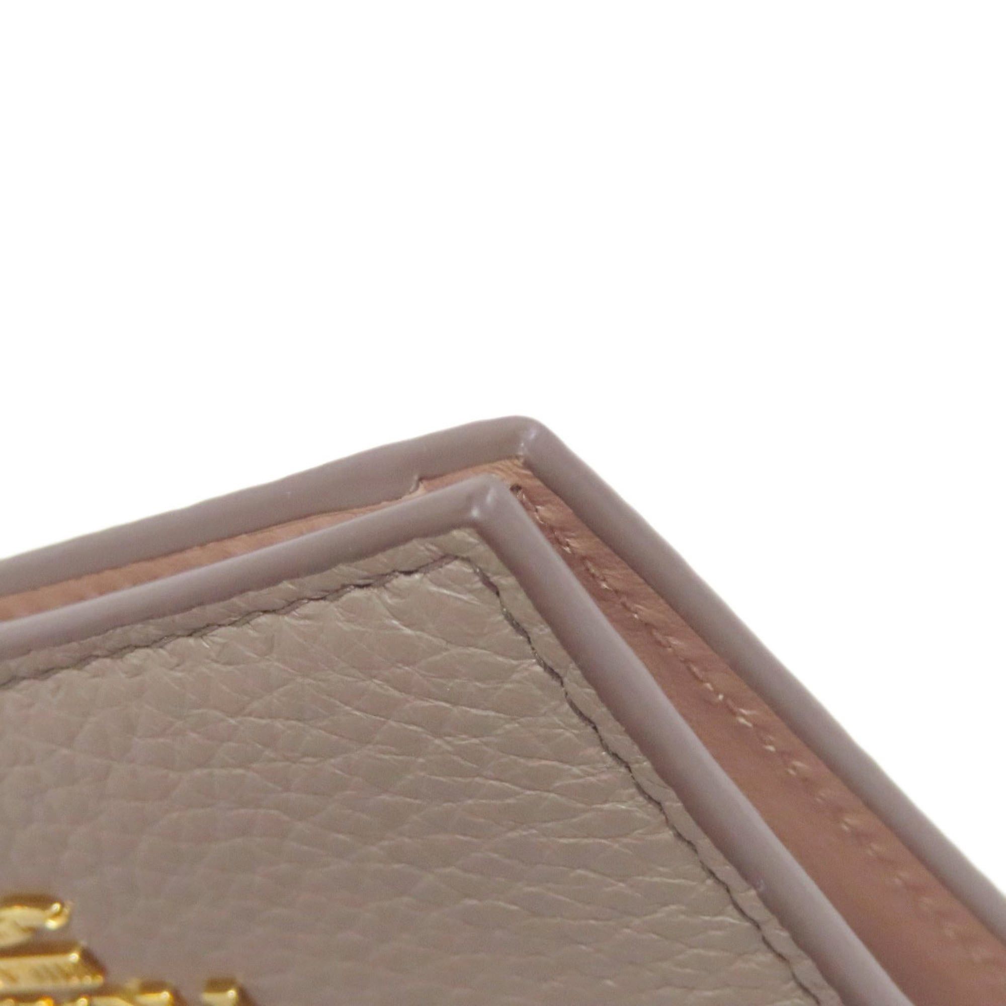 Prada Prada Logo Bi-fold Leather Wallet for Women PRADA Size ONE SIZE - 16 Thumbnail