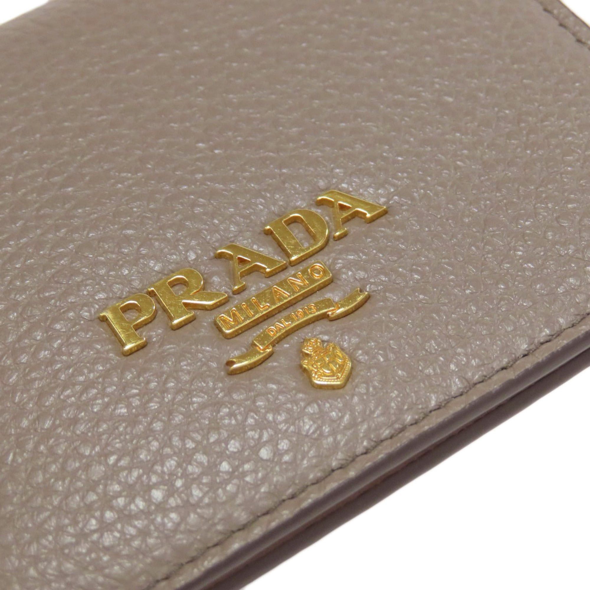 Prada Prada Logo Bi-fold Leather Wallet for Women PRADA Size ONE SIZE - 12 Thumbnail