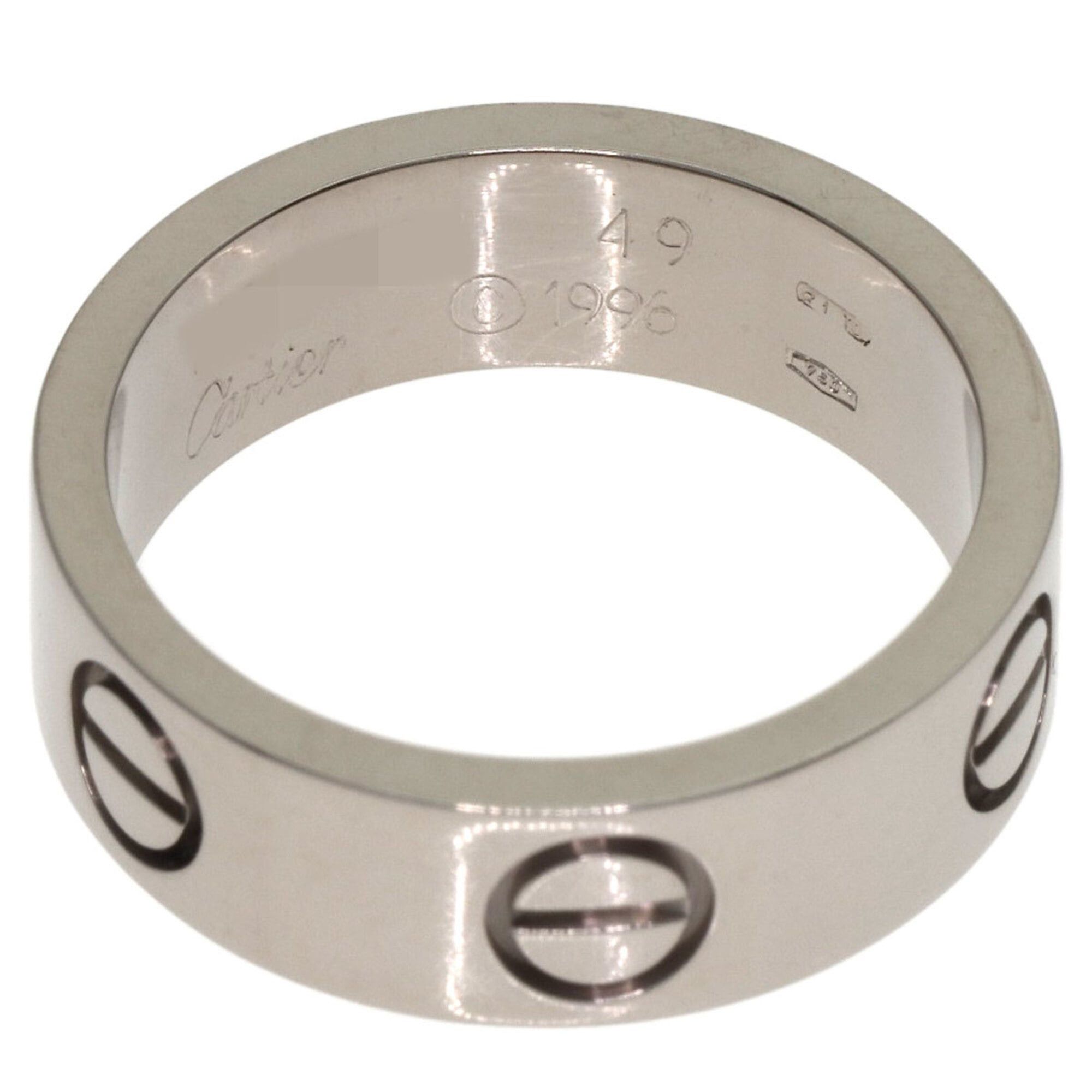 Cartier Cartier Love Ring #49, 18K White Gold, Women's Ring, CARTIER Size ONE SIZE - 4 Thumbnail