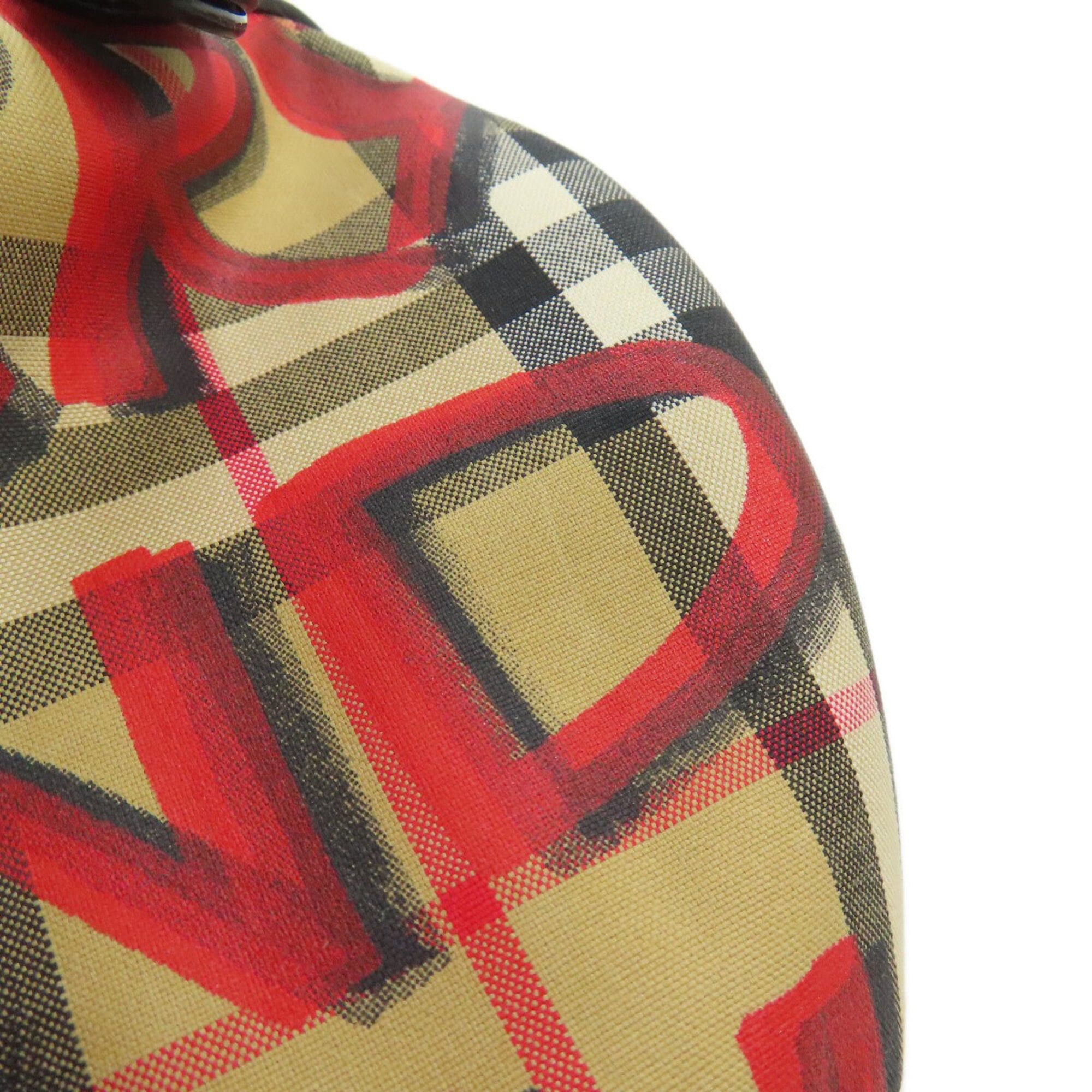 Burberry Burberry Nova Check Graffiti Print Shoulder Bag, Nylon, Women's, BURBERRY Size ONE SIZE - 11 Thumbnail