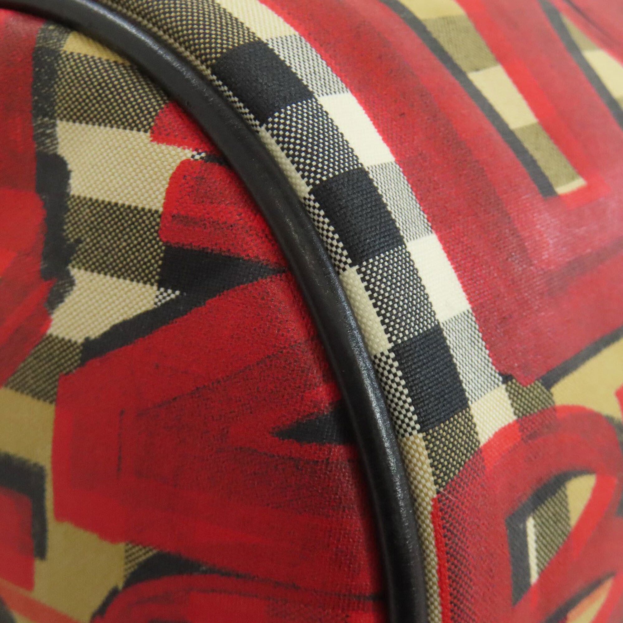 Burberry Burberry Nova Check Graffiti Print Shoulder Bag, Nylon, Women's, BURBERRY Size ONE SIZE - 19 Thumbnail