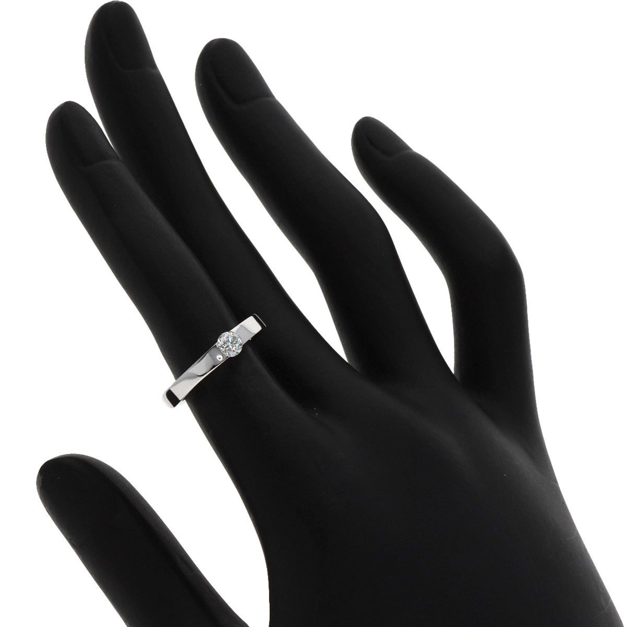 Cartier Cartier Date with Diamond Ring, Size 47, 18K White Gold, Women's. Size ONE SIZE - 7 Thumbnail