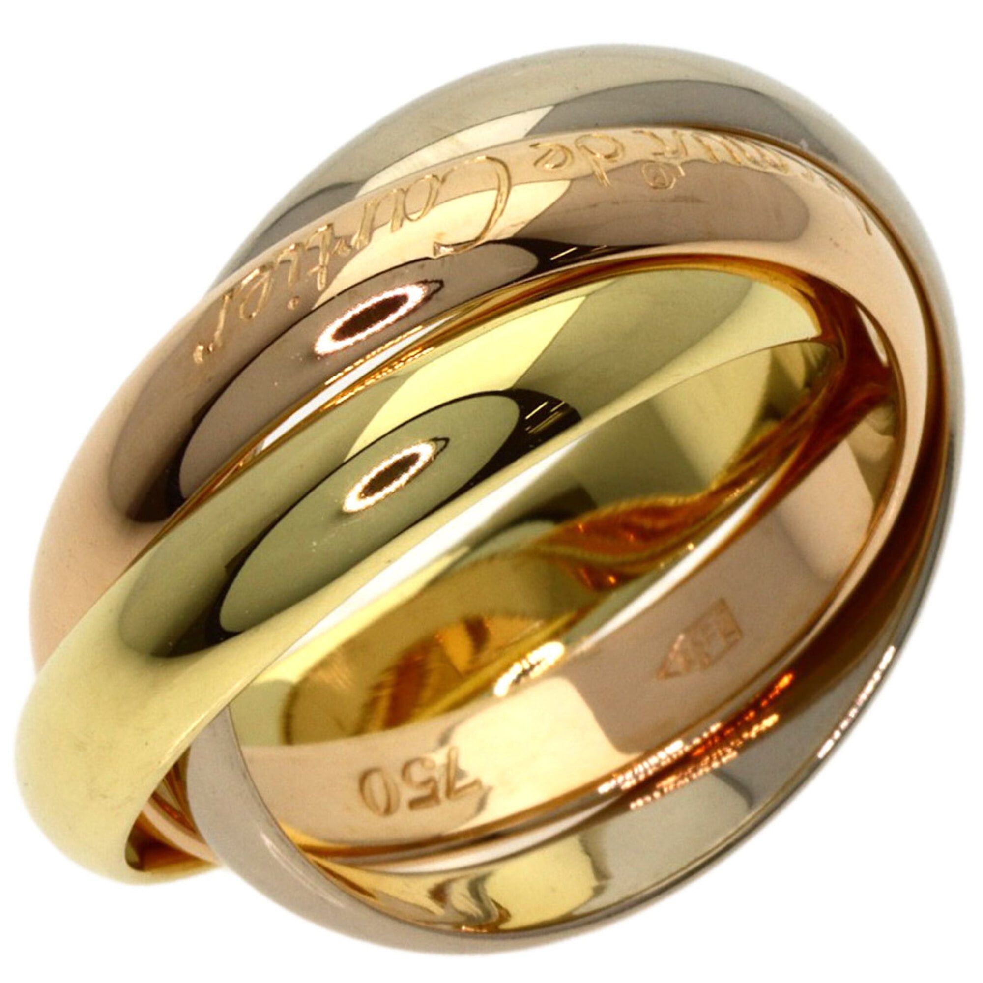 Cartier Cartier Trinity #49 Ring, 18K Yellow Gold/18K White Pink Gold, Women's, CARTIER Size ONE SIZE - 2 Thumbnail