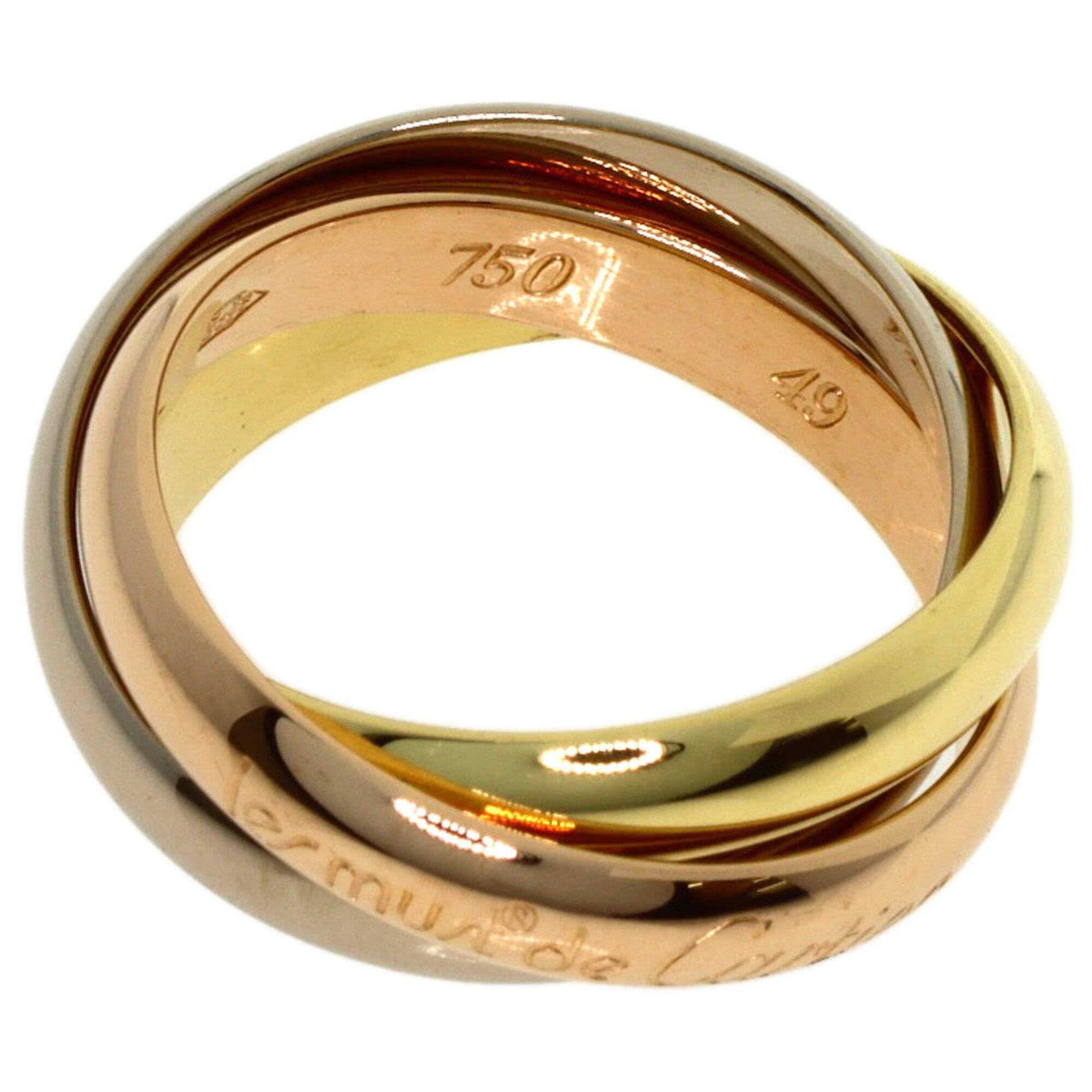 Cartier Cartier Trinity #49 Ring, 18K Yellow Gold/18K White Pink Gold, Women's, CARTIER Size ONE SIZE - 3 Thumbnail