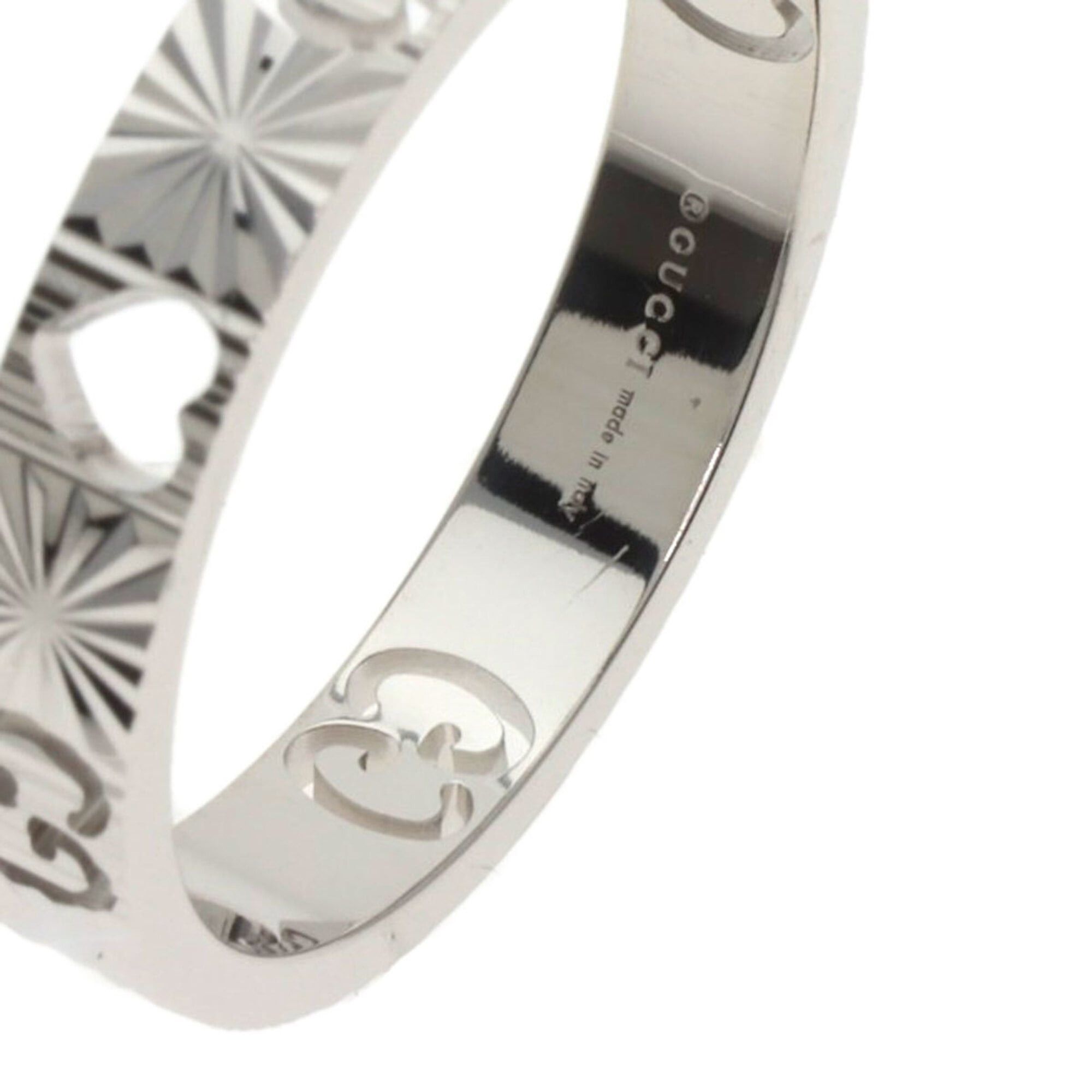 Gucci Gucci Icon Heart #21 Ring, 18K White Gold, Women's GUCCI Size ONE SIZE - 10 Thumbnail