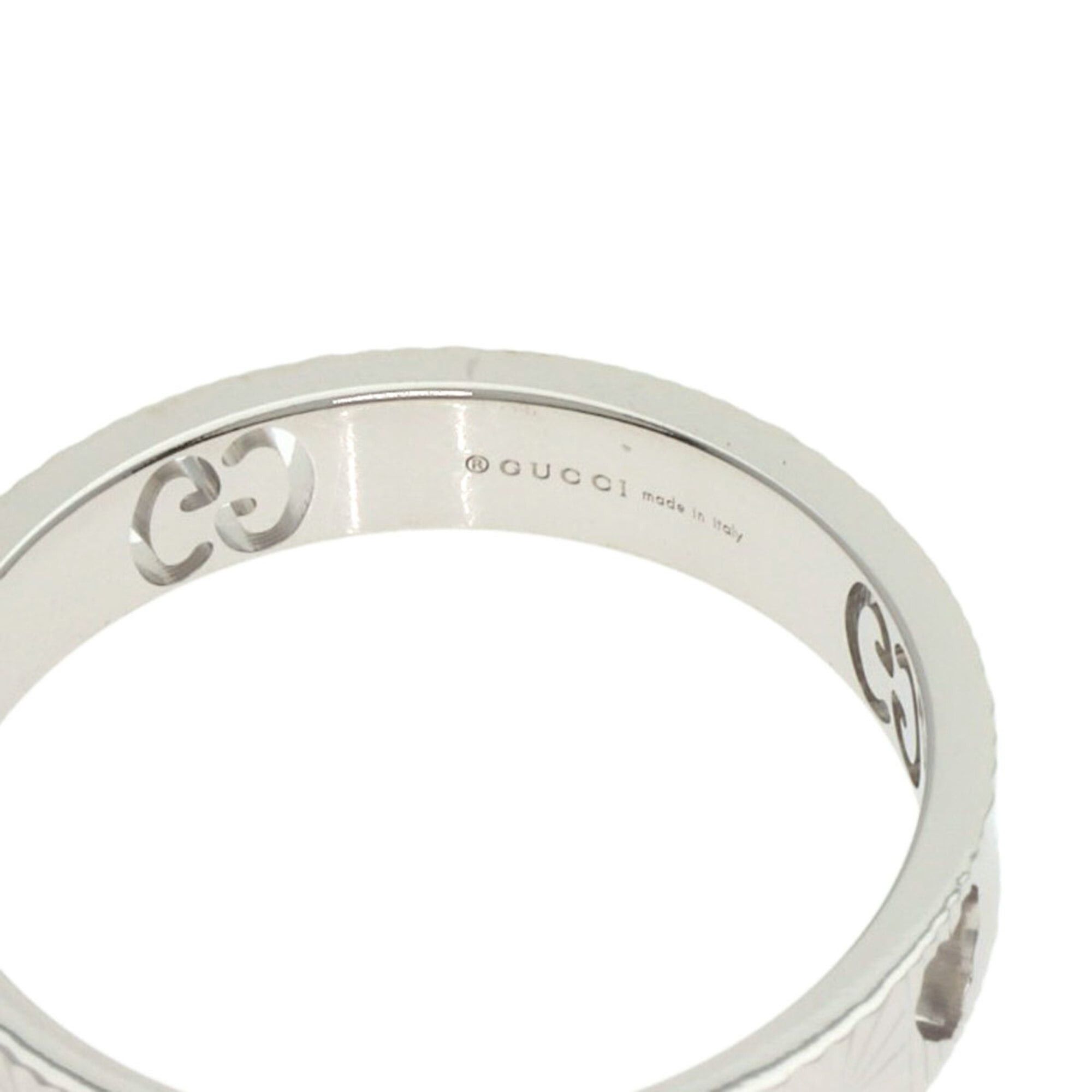 Gucci Gucci Icon Heart #21 Ring, 18K White Gold, Women's GUCCI Size ONE SIZE - 5 Thumbnail