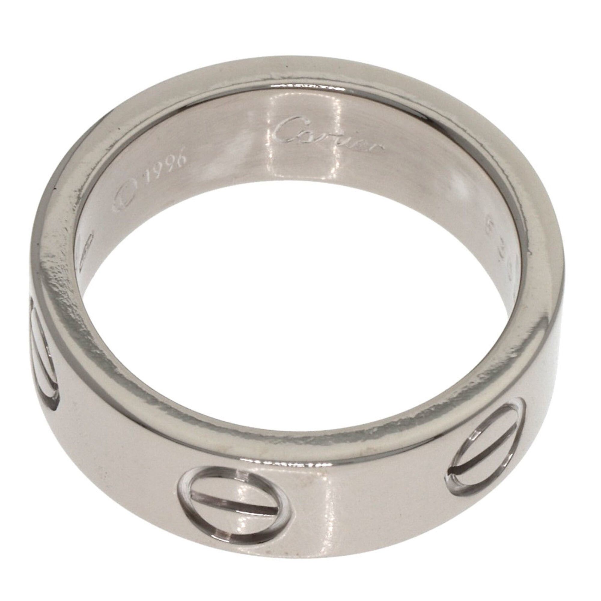 Cartier Cartier Love Ring #49, 18K White Gold, Women's Ring, CARTIER Size ONE SIZE - 4 Thumbnail