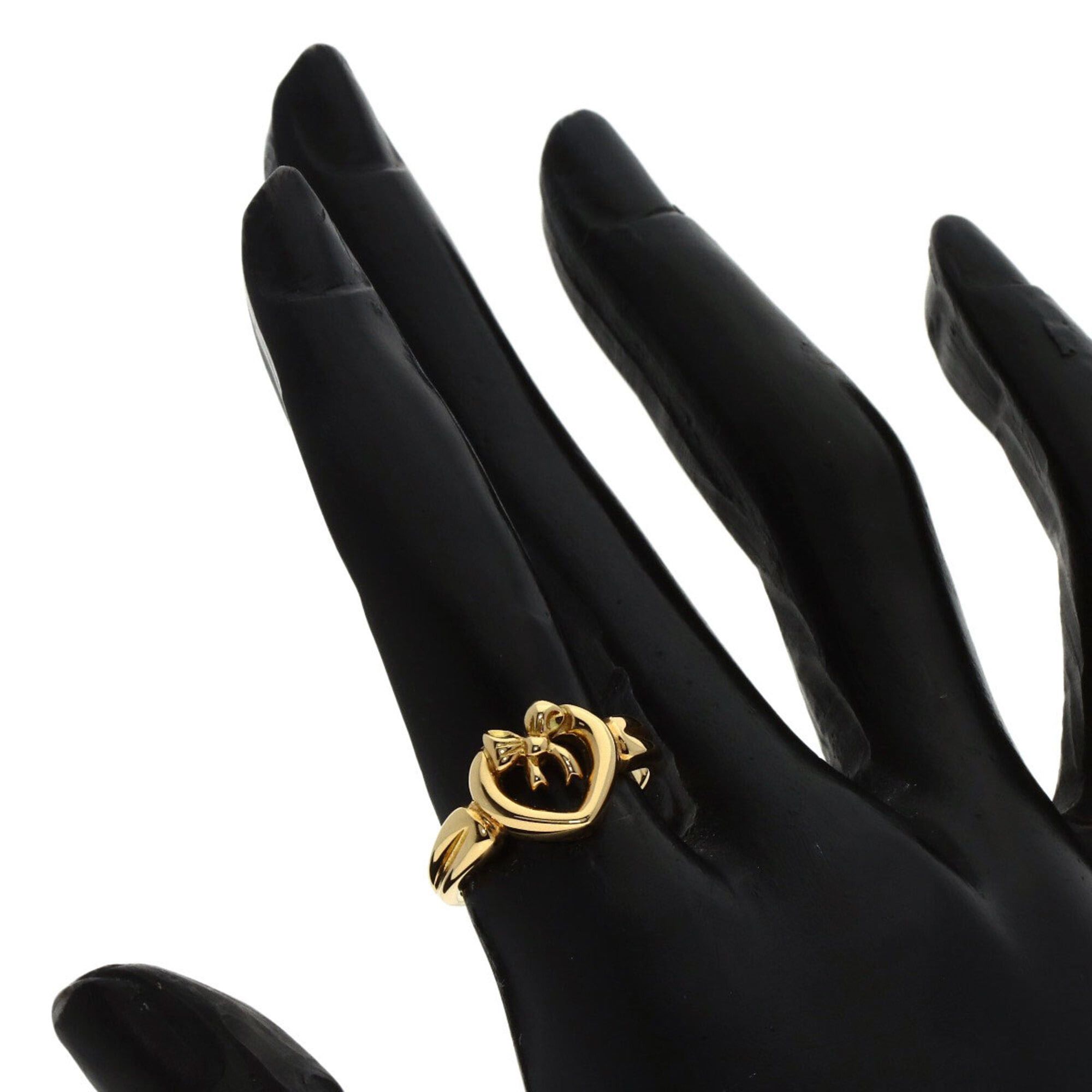 Tiffany & Co. Tiffany & Co. Ribbon Heart Ring, 18K Yellow Gold, Women's. Size ONE SIZE - 7 Thumbnail