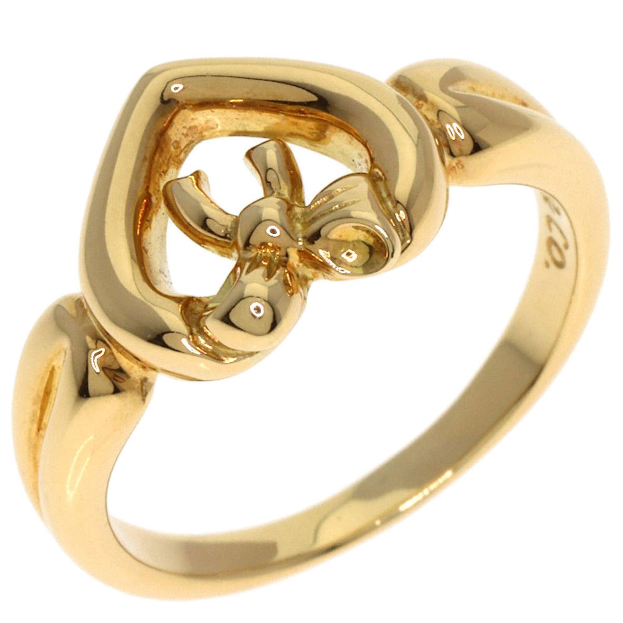 Tiffany & Co. Tiffany & Co. Ribbon Heart Ring, 18K Yellow Gold, Women's. Size ONE SIZE - 2 Thumbnail