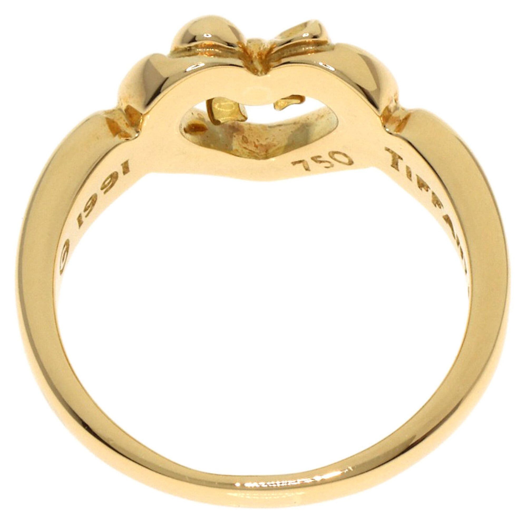 Tiffany & Co. Tiffany & Co. Ribbon Heart Ring, 18K Yellow Gold, Women's. Size ONE SIZE - 4 Thumbnail