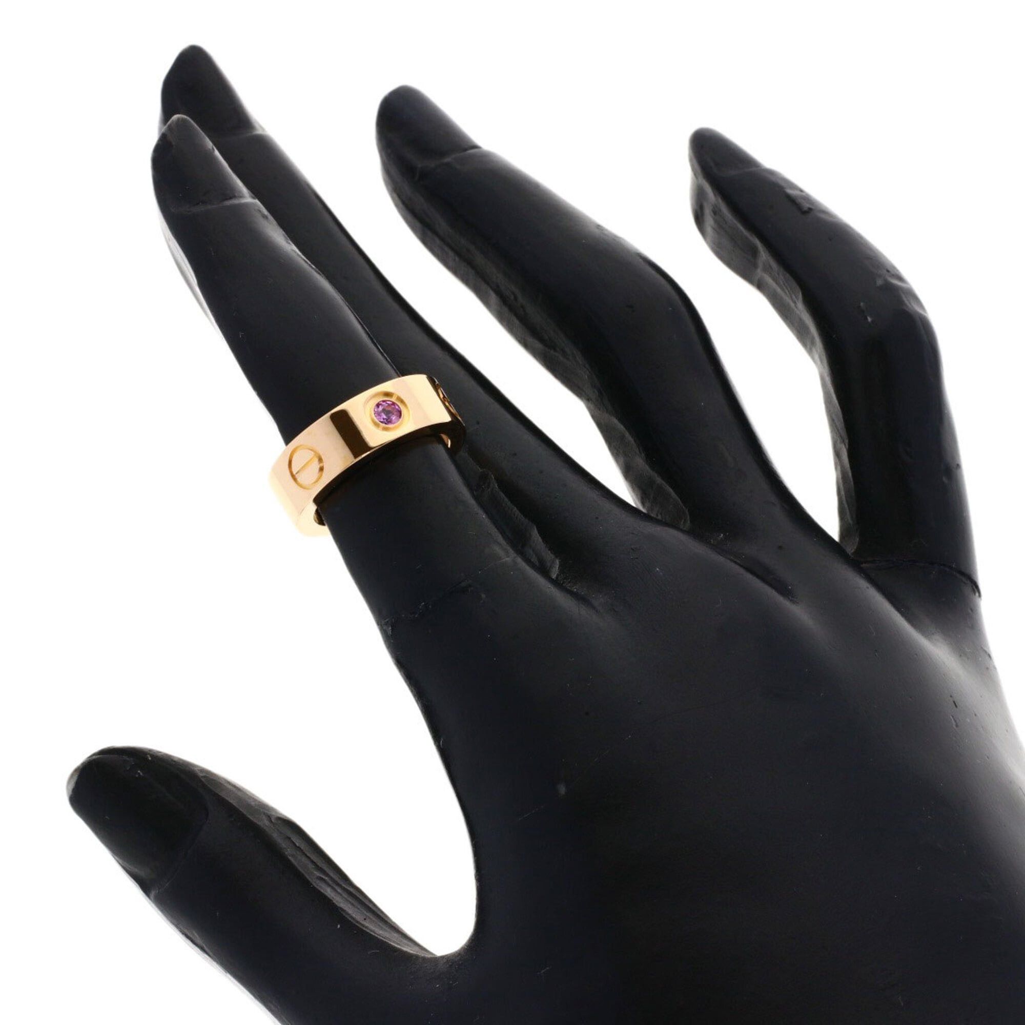 Cartier Cartier Love Ring, 1P Pink Sapphire, Size 45, 18K Gold, Women's CARTIER Size ONE SIZE - 5 Thumbnail